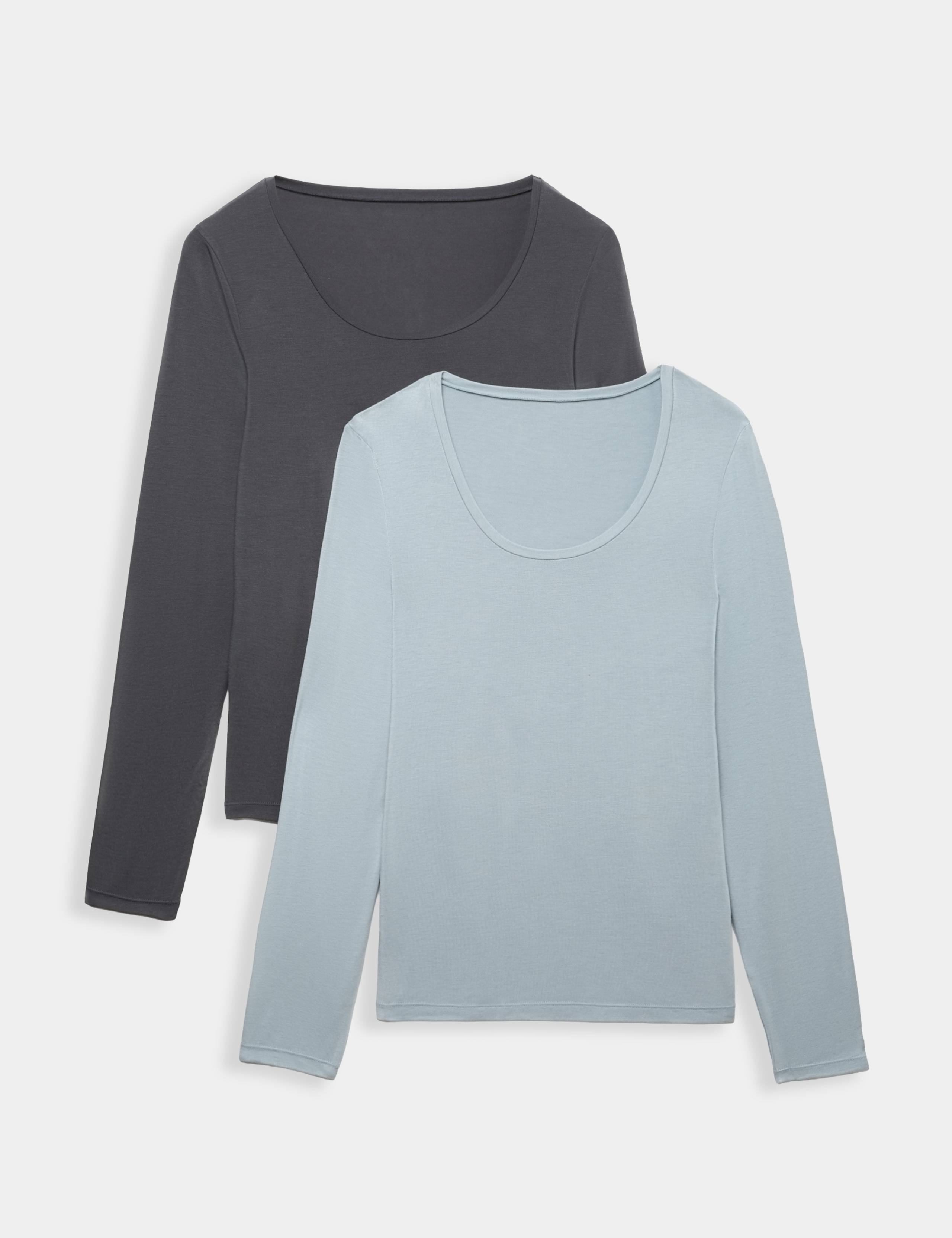 2 Pack Heatgen™ Light Thermal Long Sleeve Tops