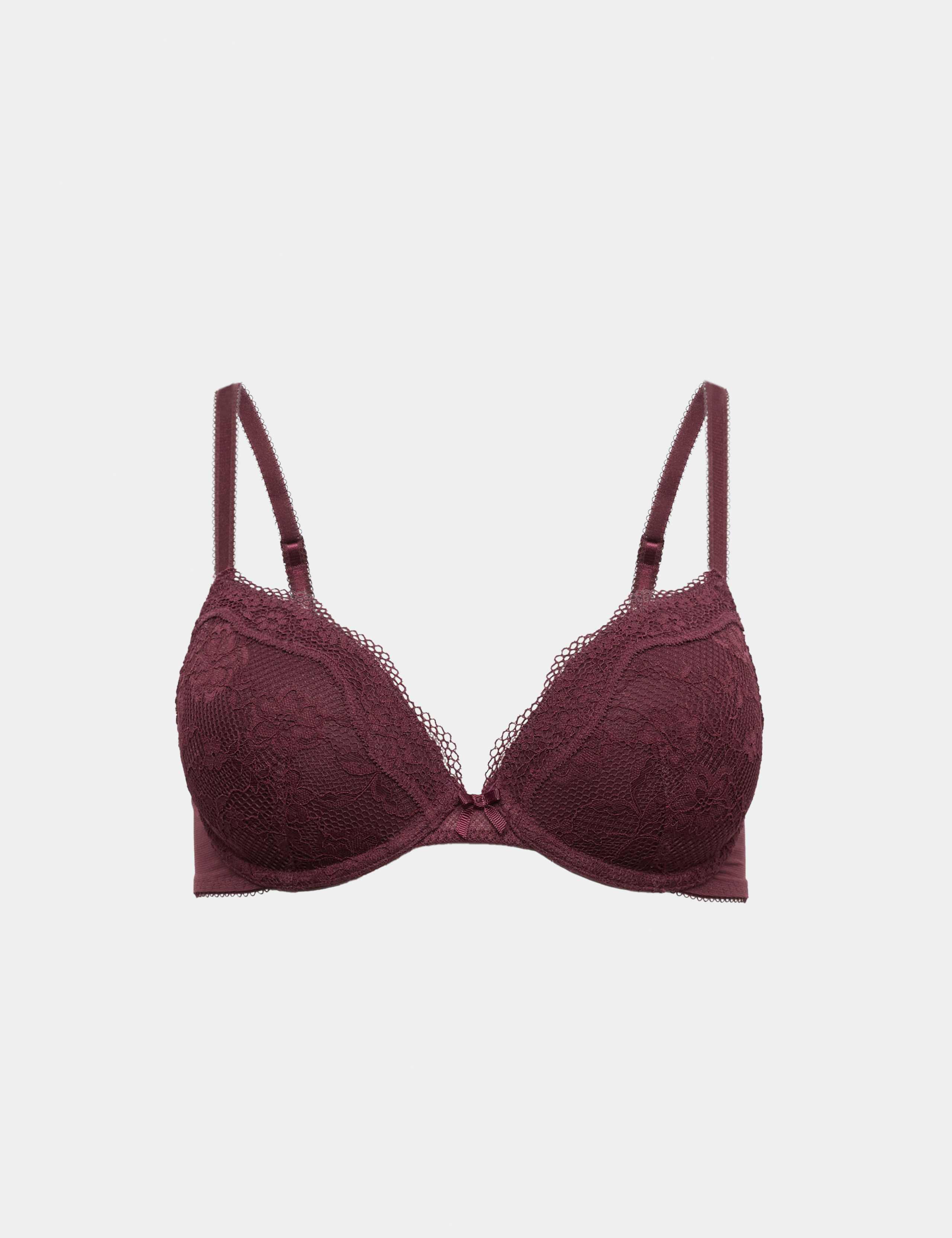 Jasmine Lace Wired Plunge Bra A-E