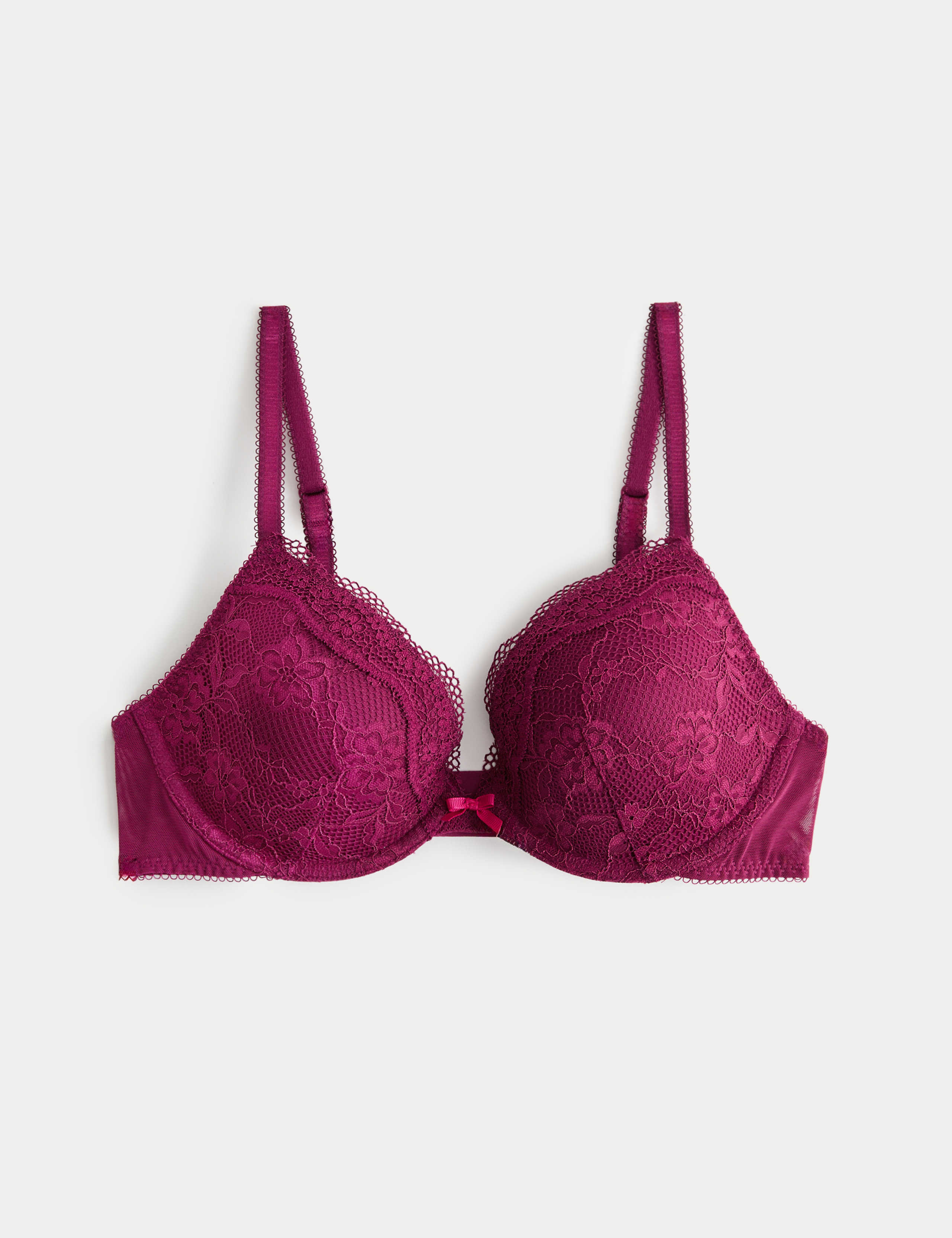 Jasmine Lace Wired Plunge Bra A-E