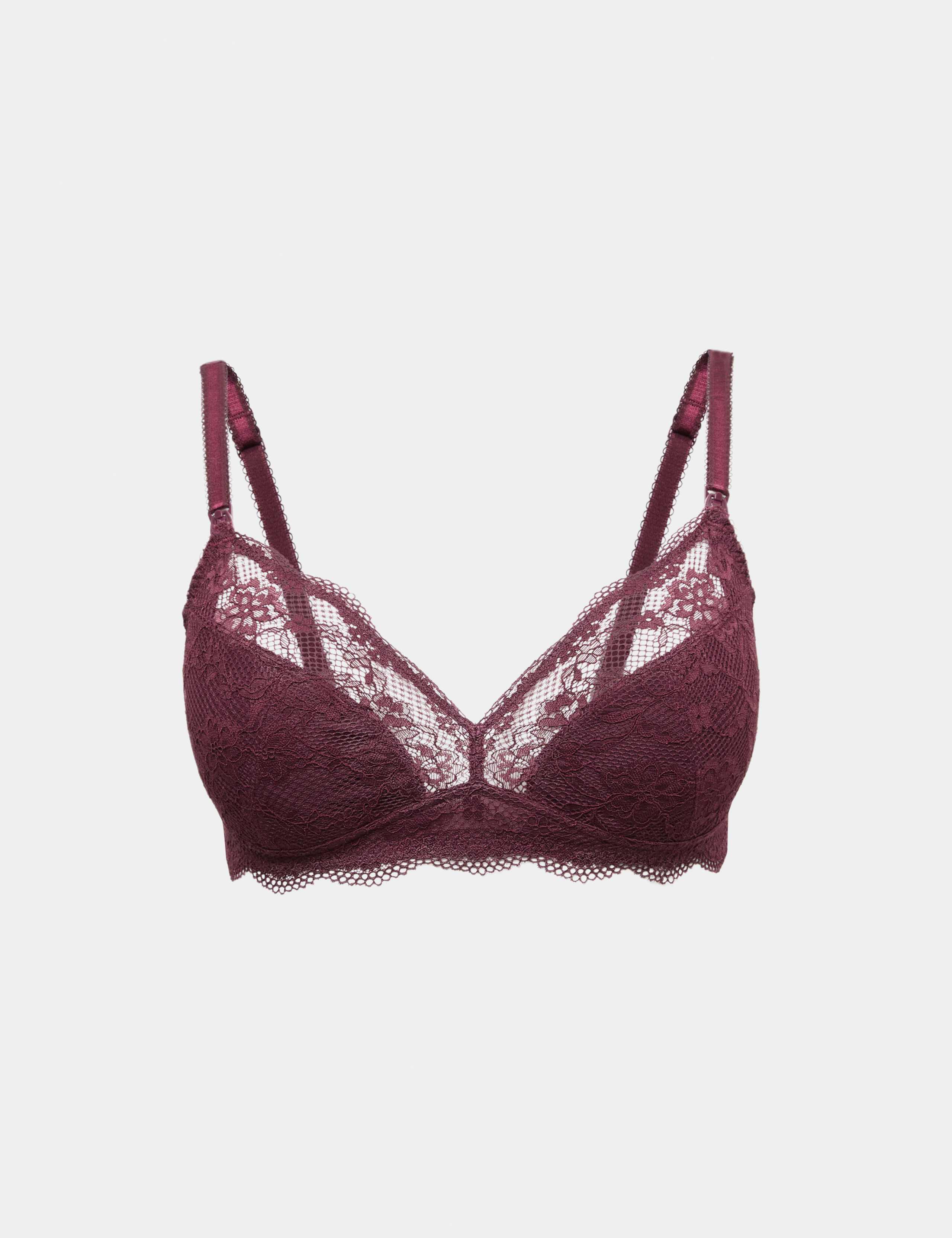 Jasmine Lace Non Wired Maternity Nursing Bra B-H
