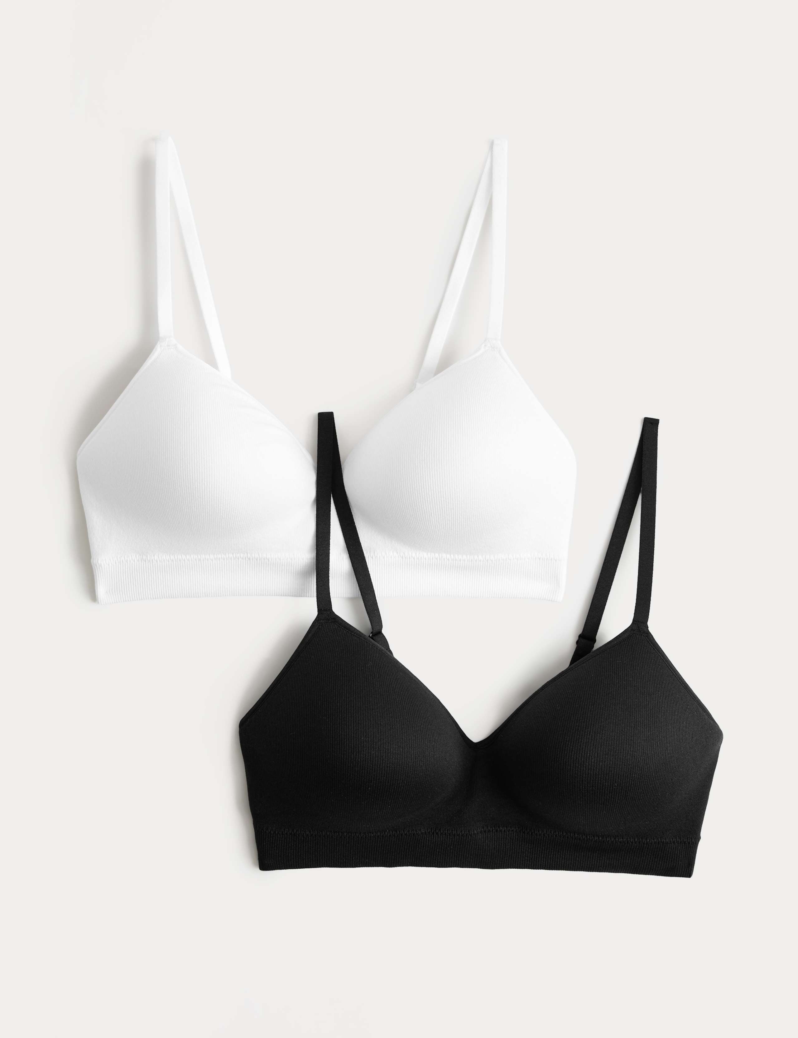 2 Pack Seamless Non Wired Full Cup Bras