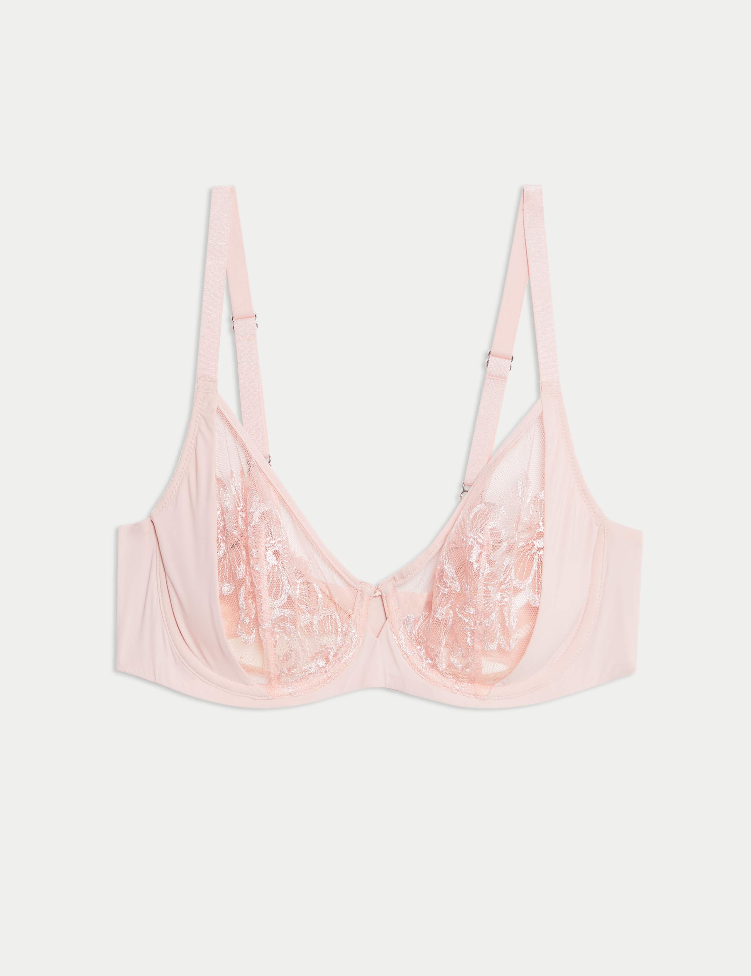 Embrace Embroidered Wired Full Cup Bra A-E