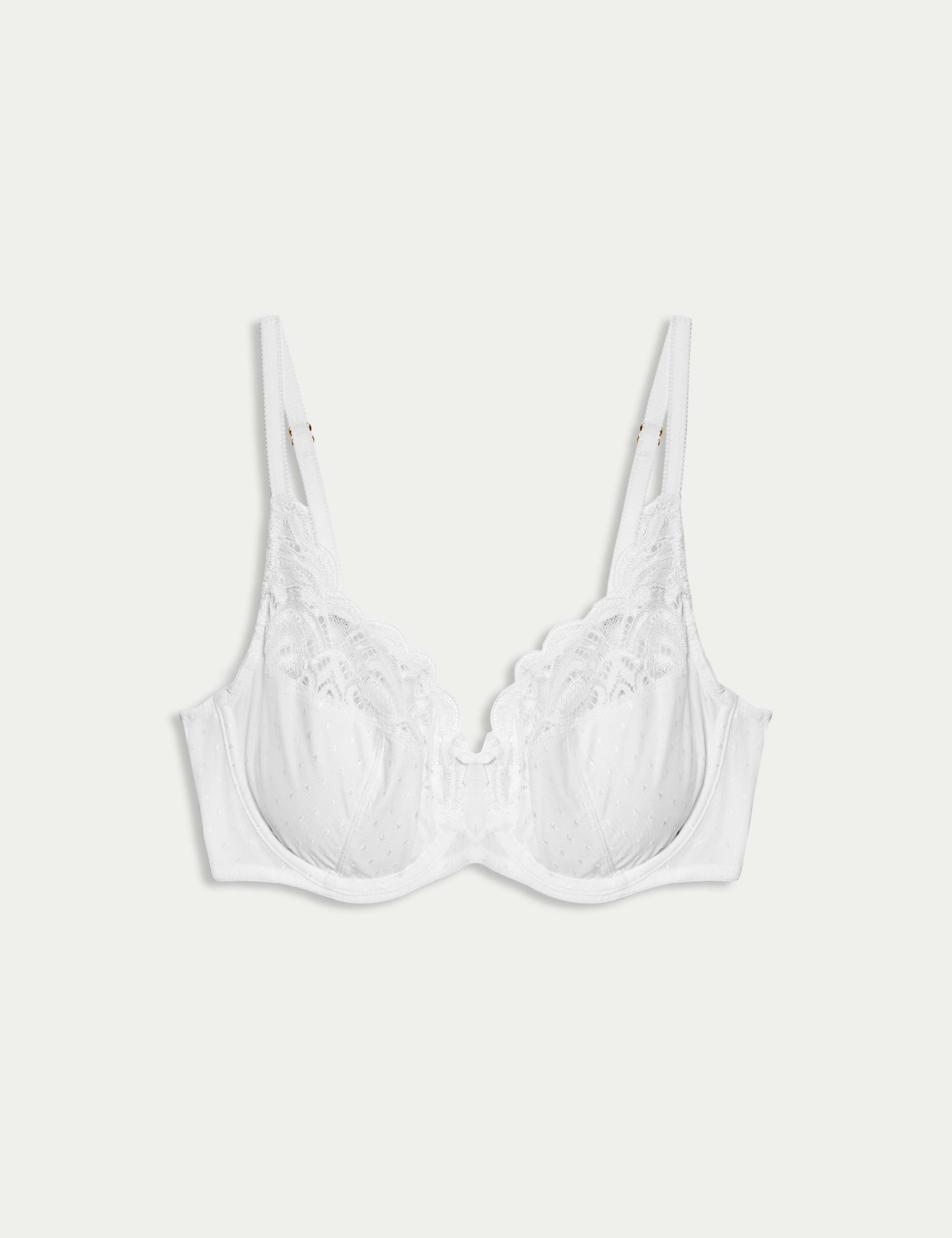 Amelia Lace Wired Full Cup Bra Set A-E 1 of 6