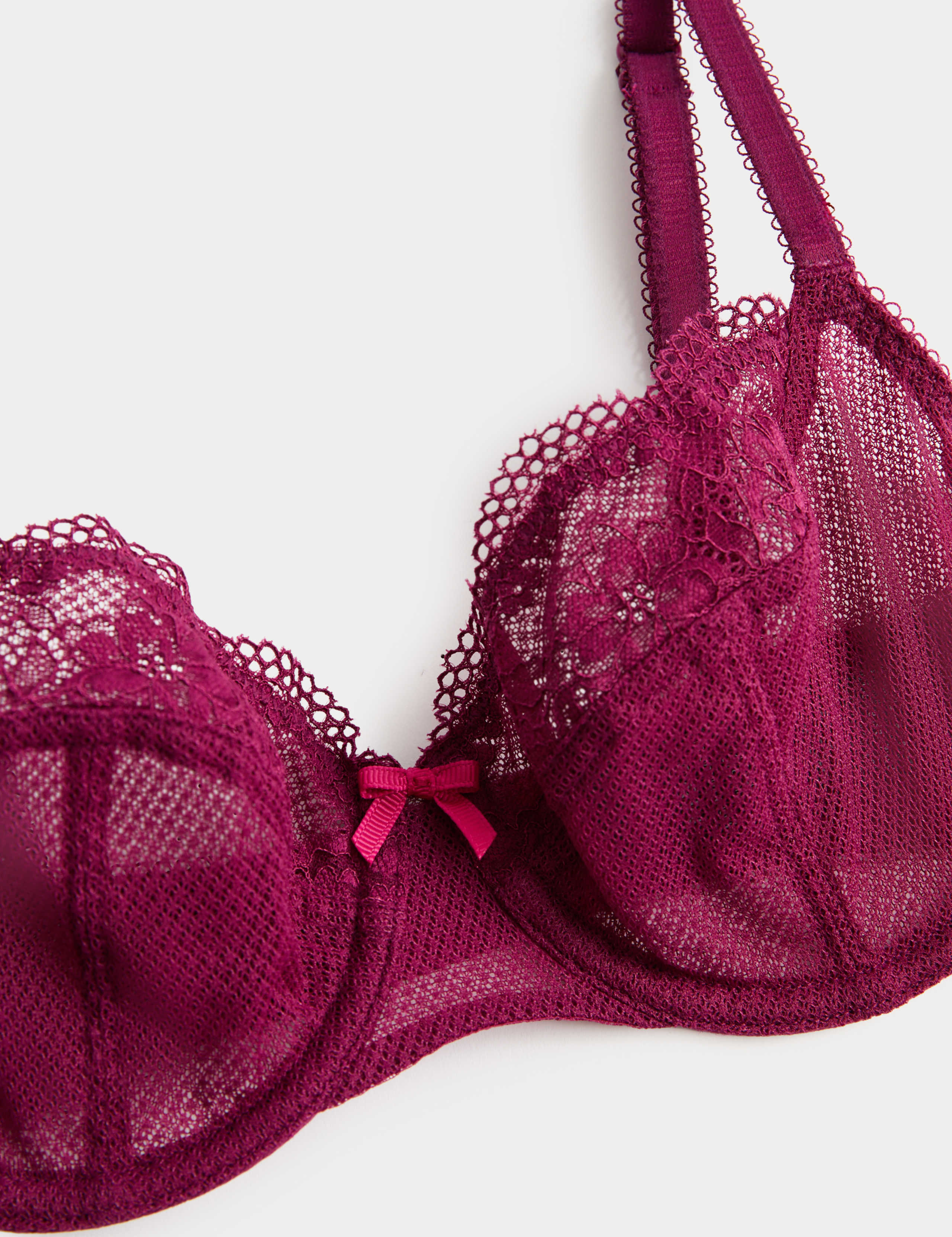 Jasmine Lace Wired Balcony Bra Set A-E 4 of 6