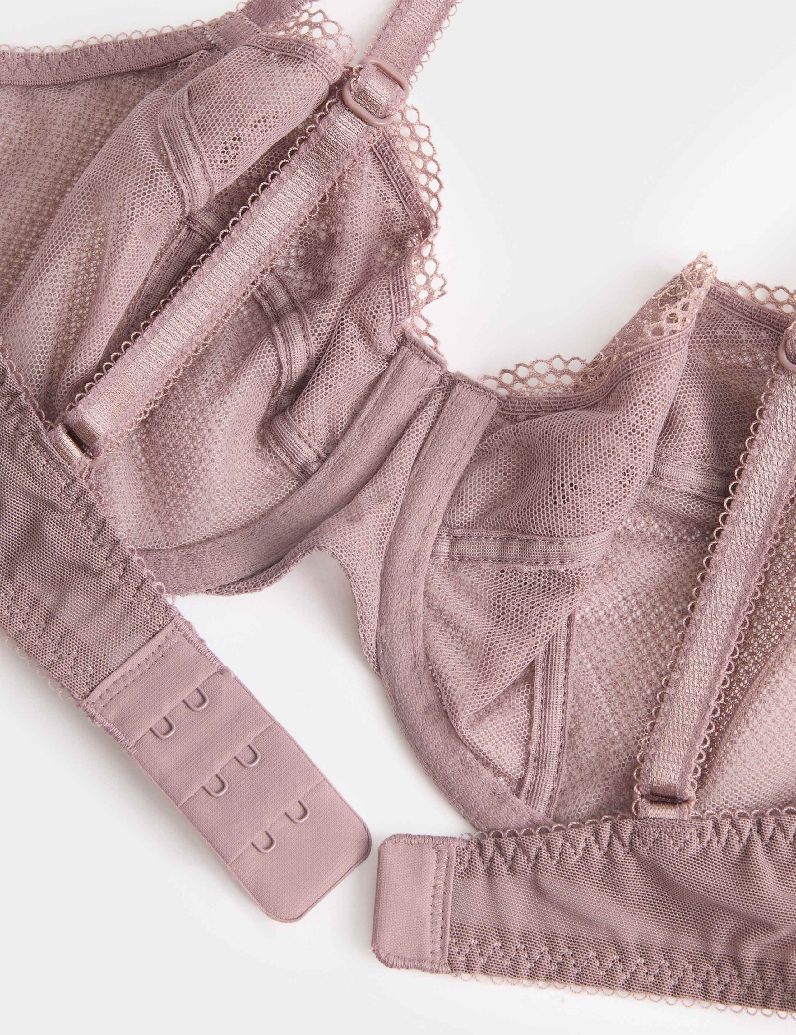 Jasmine Lace Wired Balcony Bra Set A-E 6 of 6