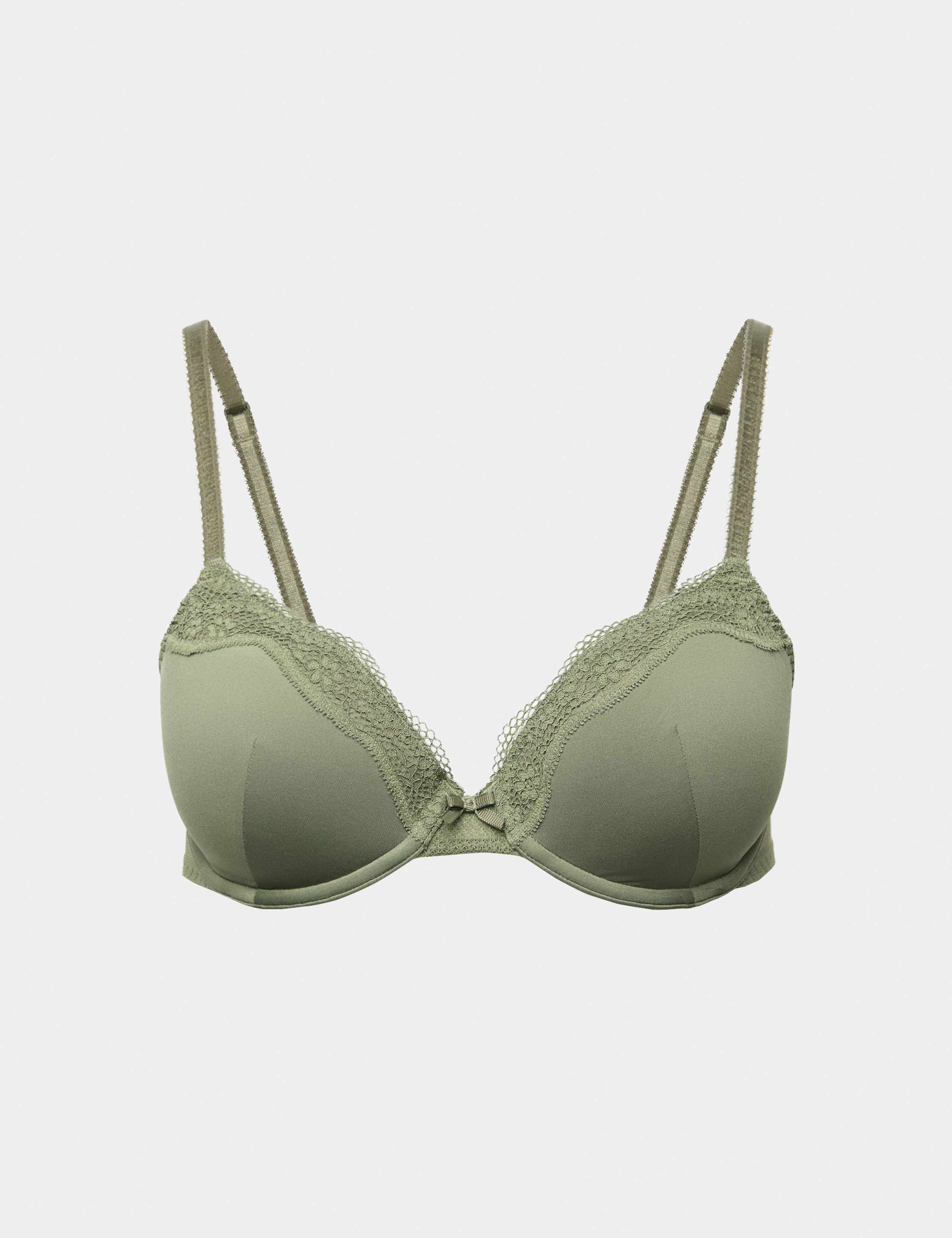 Jasmine Lace Wired Demi Cup Bra (A-E)