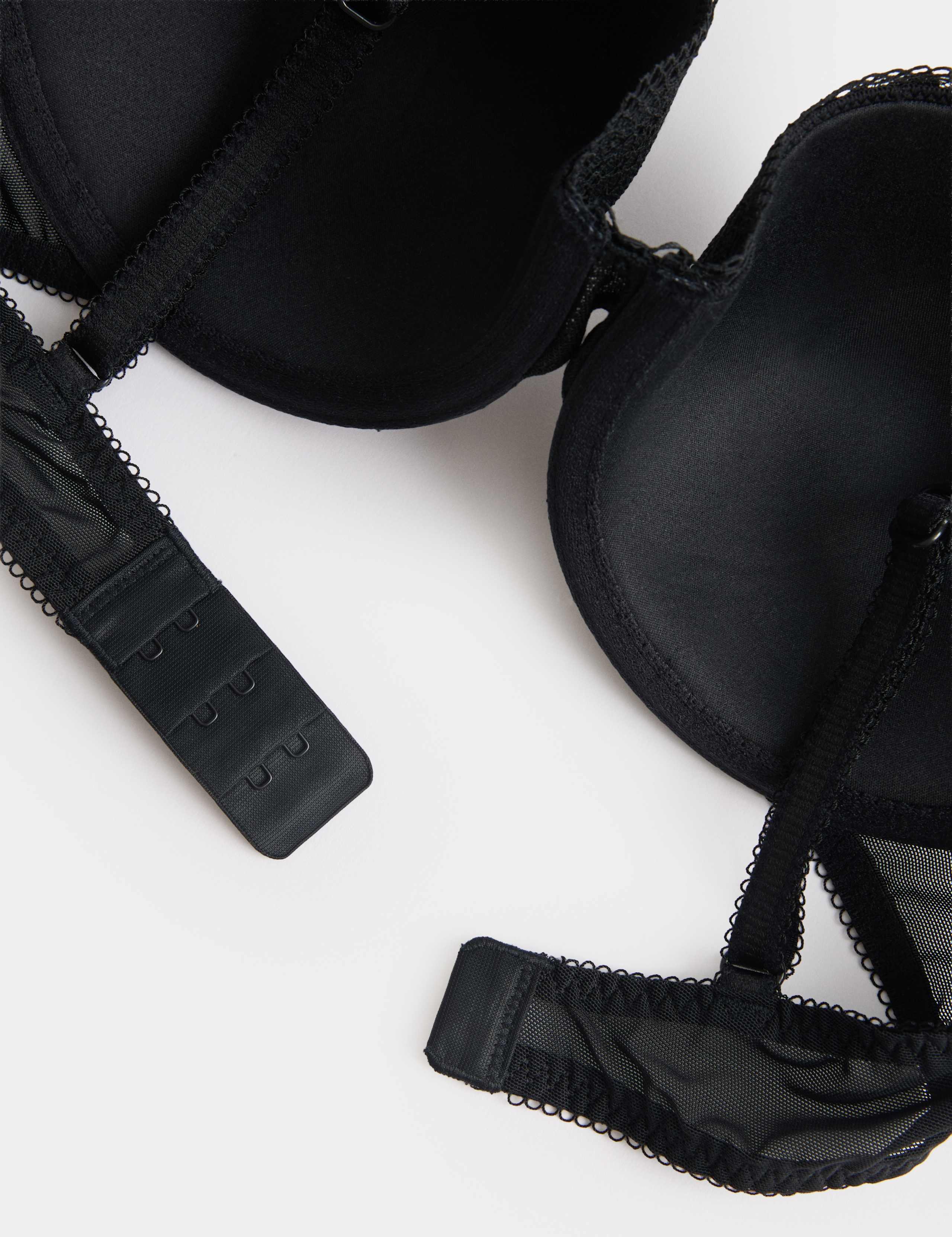 Jasmine Lace Wired Demi Cup Bra Set A-E 5 of 5