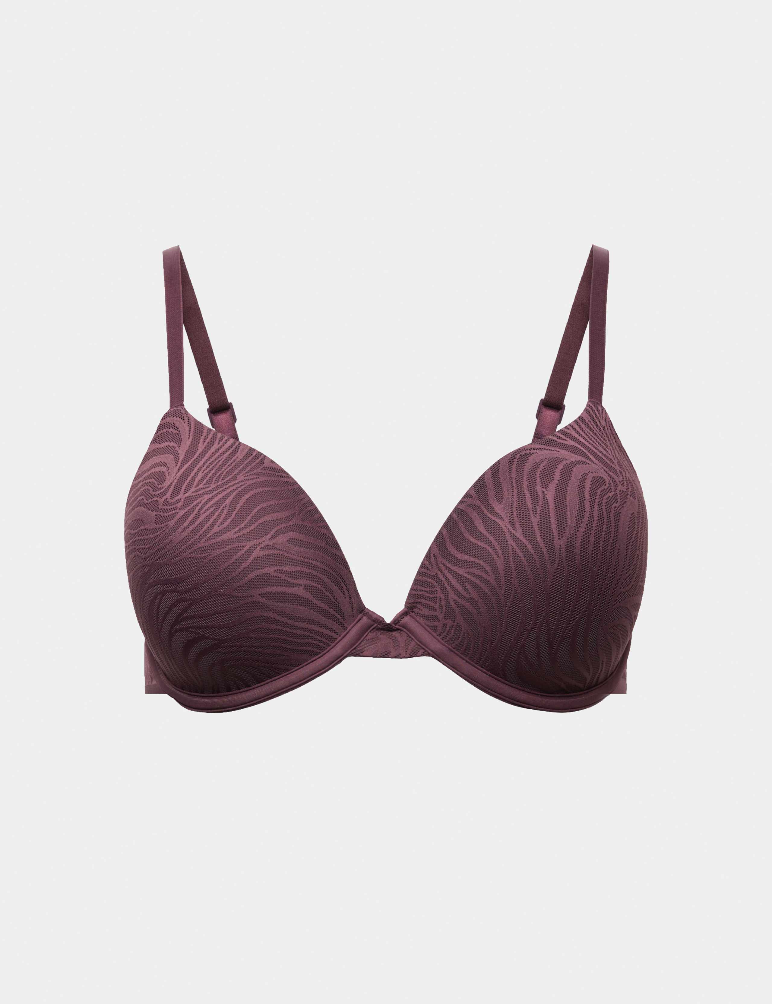 Body Lace Wired Demi Cup Bra Set A-E 1 of 6