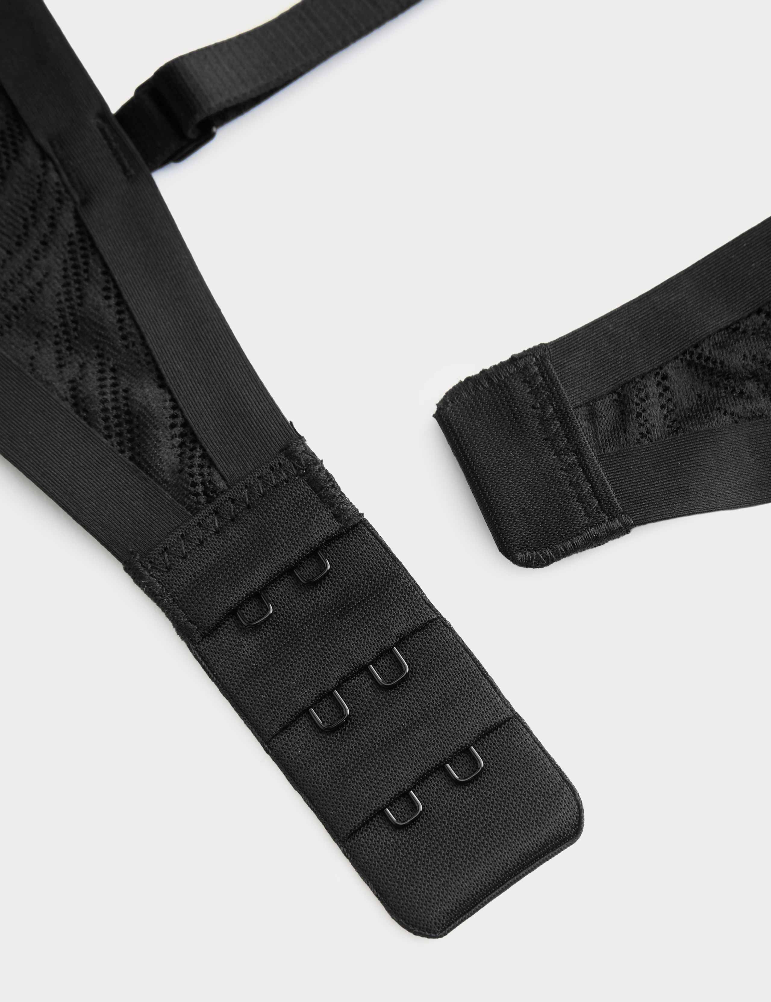 Body Lace Wired Demi Cup Bra Set A-E 6 of 6