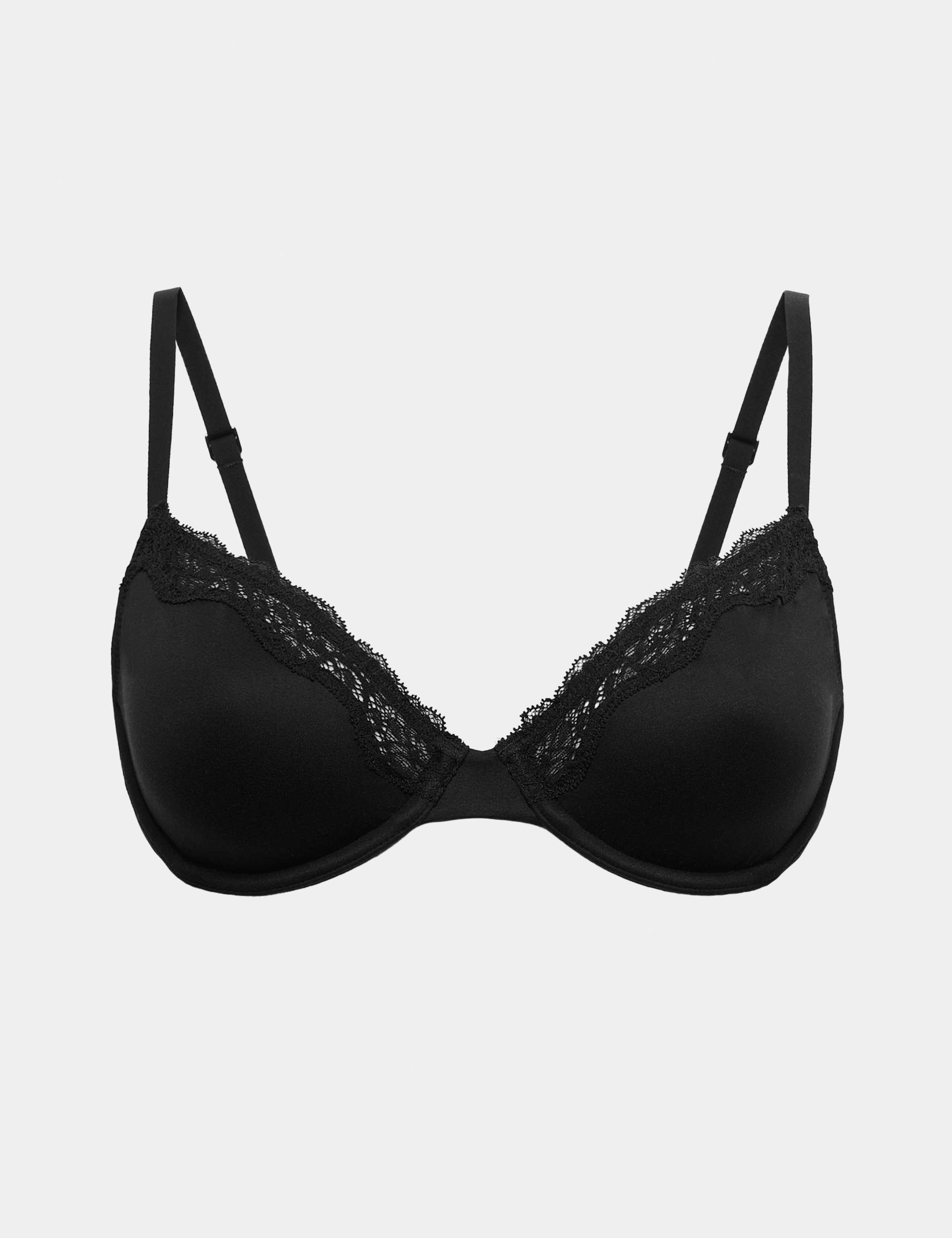 Body Soft Lace Wired Demi Cup Bra A-E
