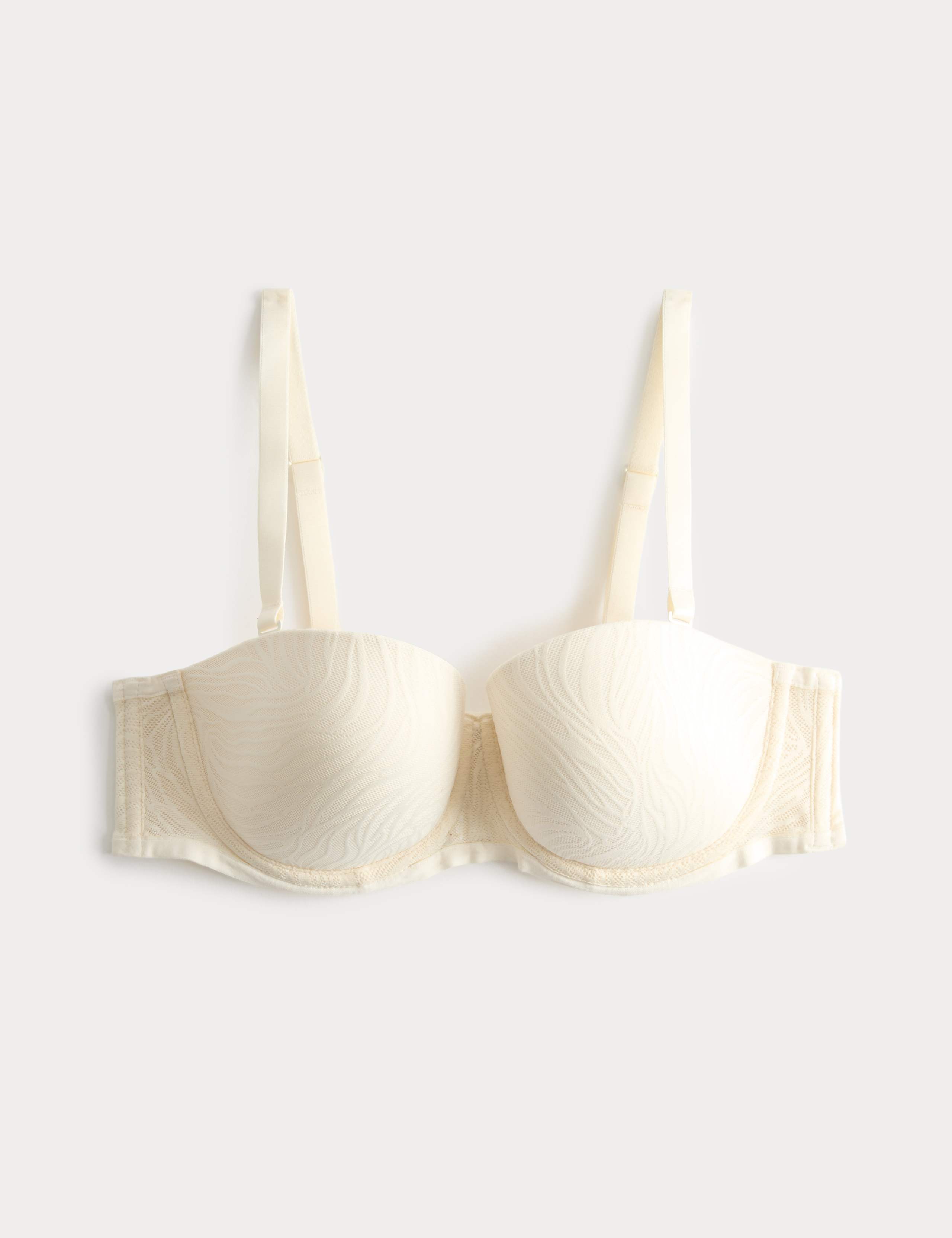 Body Lace Wired Strapless Bra (A-E)