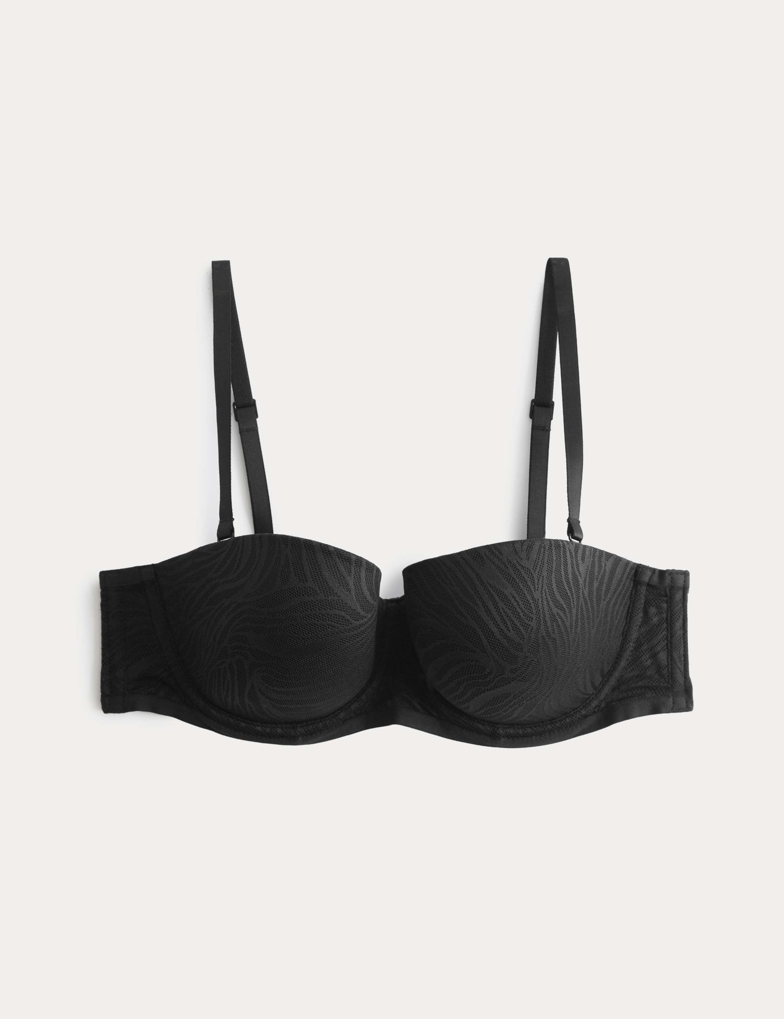 Body Lace Wired Strapless Bra (A-E)