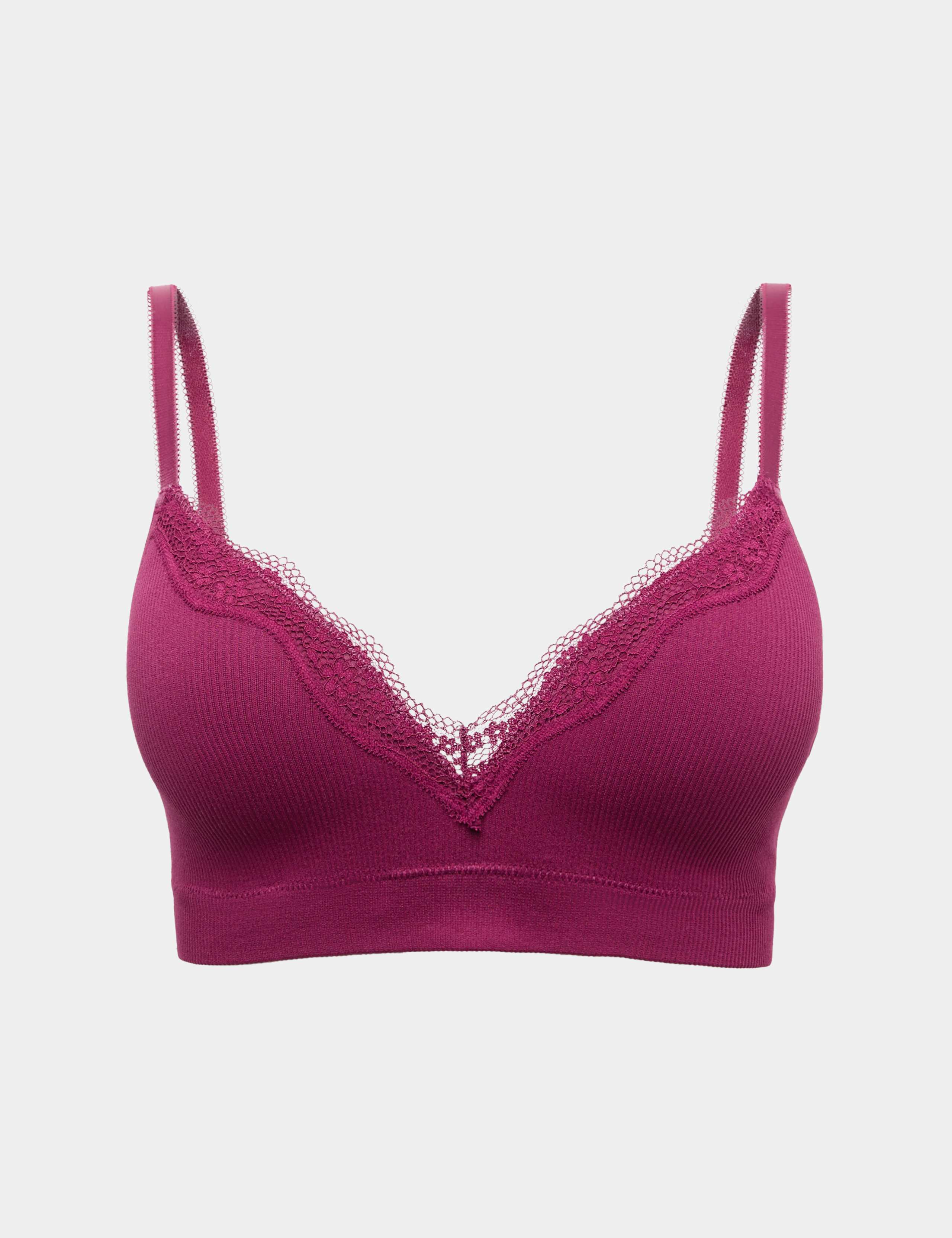 Jasmine Lace Seamfree Non Wired Plunge Bra (A-E)