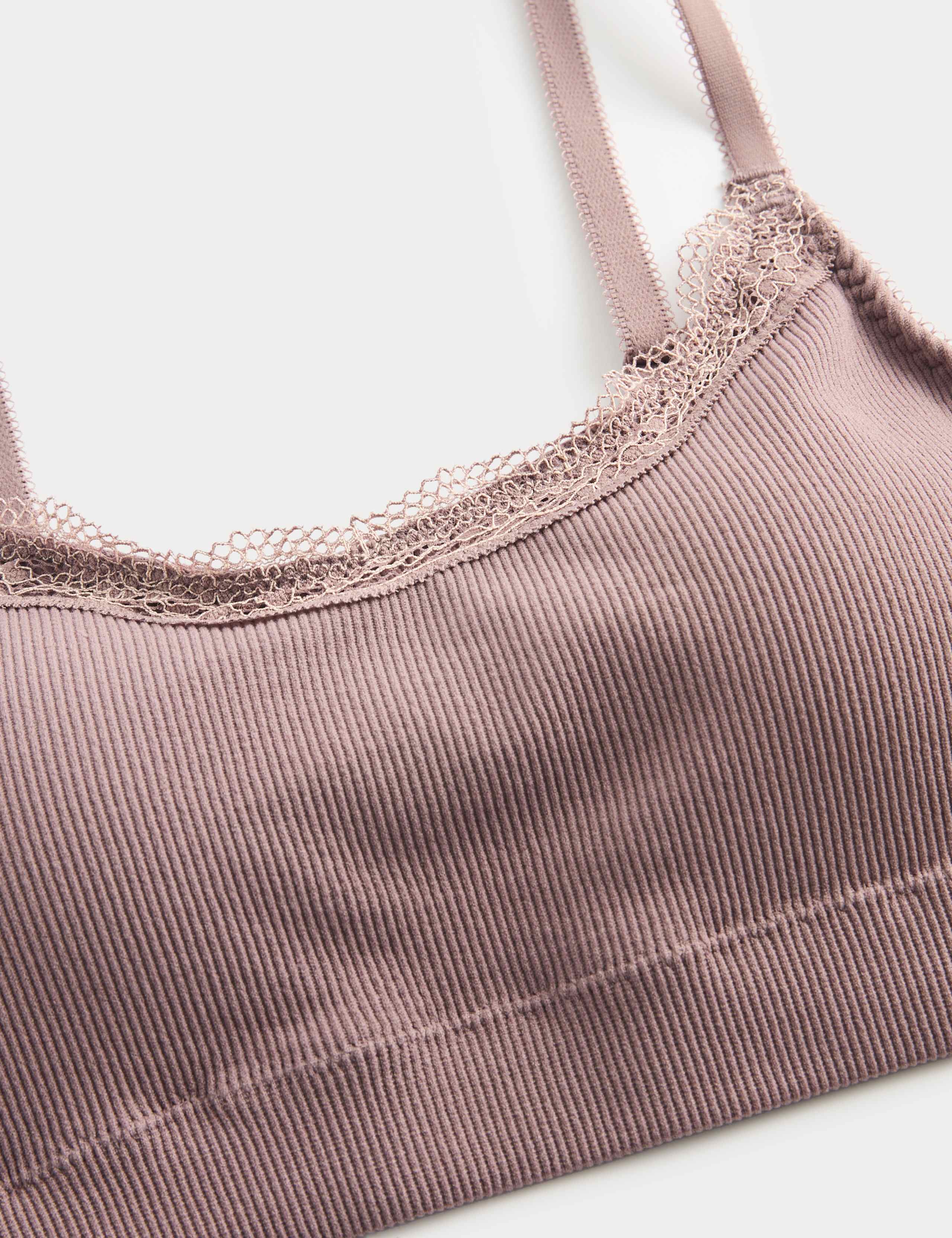 Jasmine Lace Non Wired Seamfree Crop Top Set 5 of 6