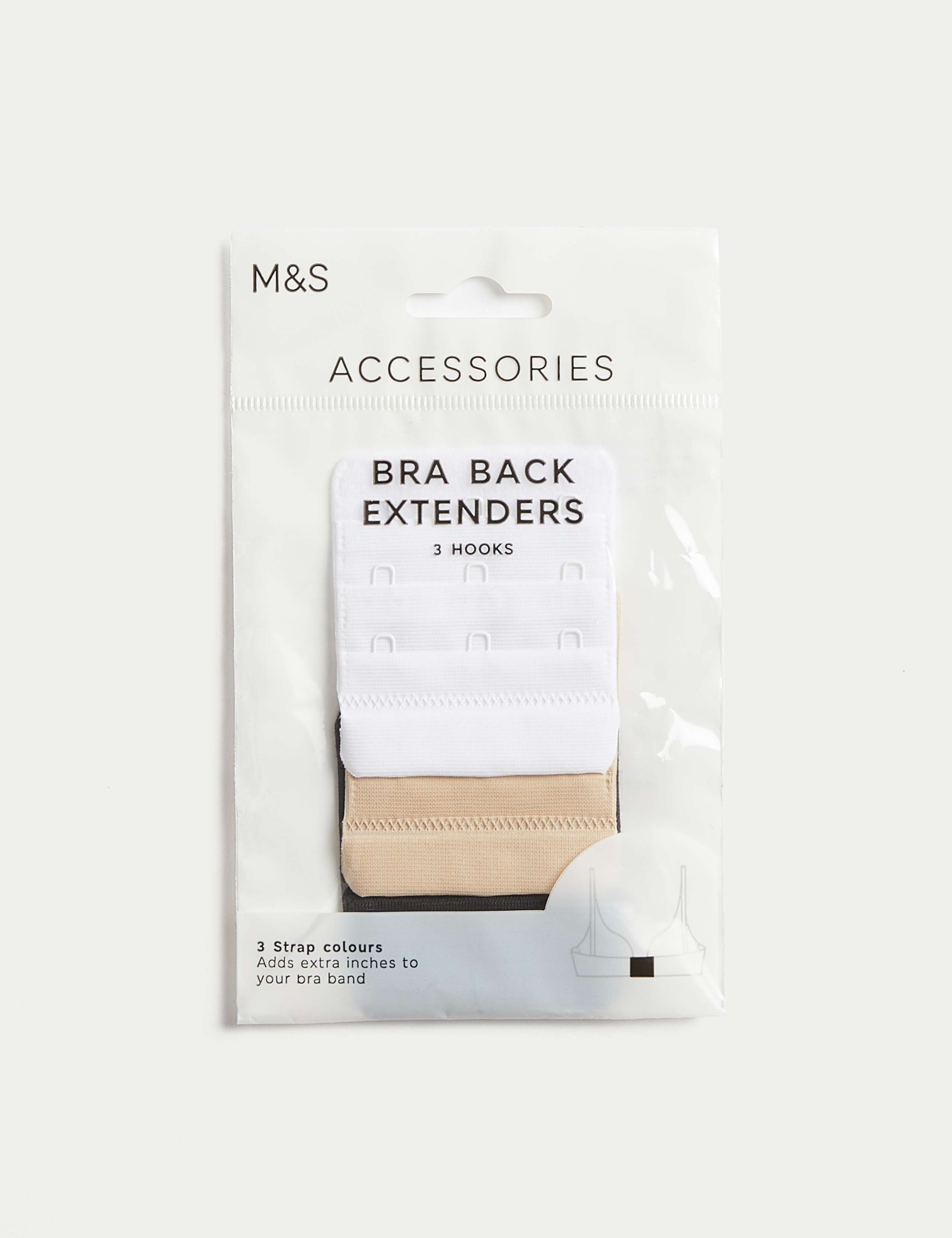 3pk 3 Hook Bra Extenders
