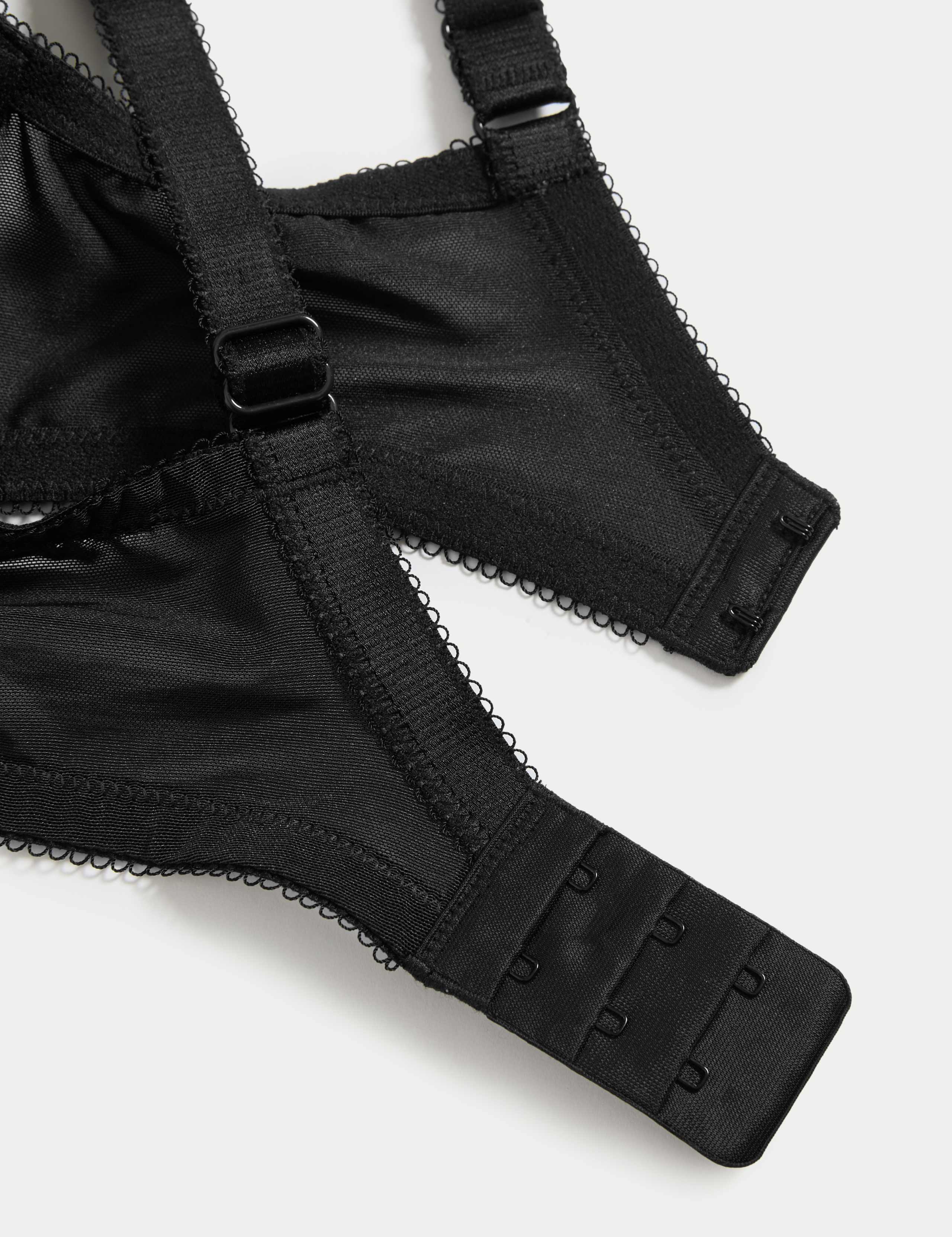 Jasmine Lace Wired Plunge Bra Set F-H 6 of 6