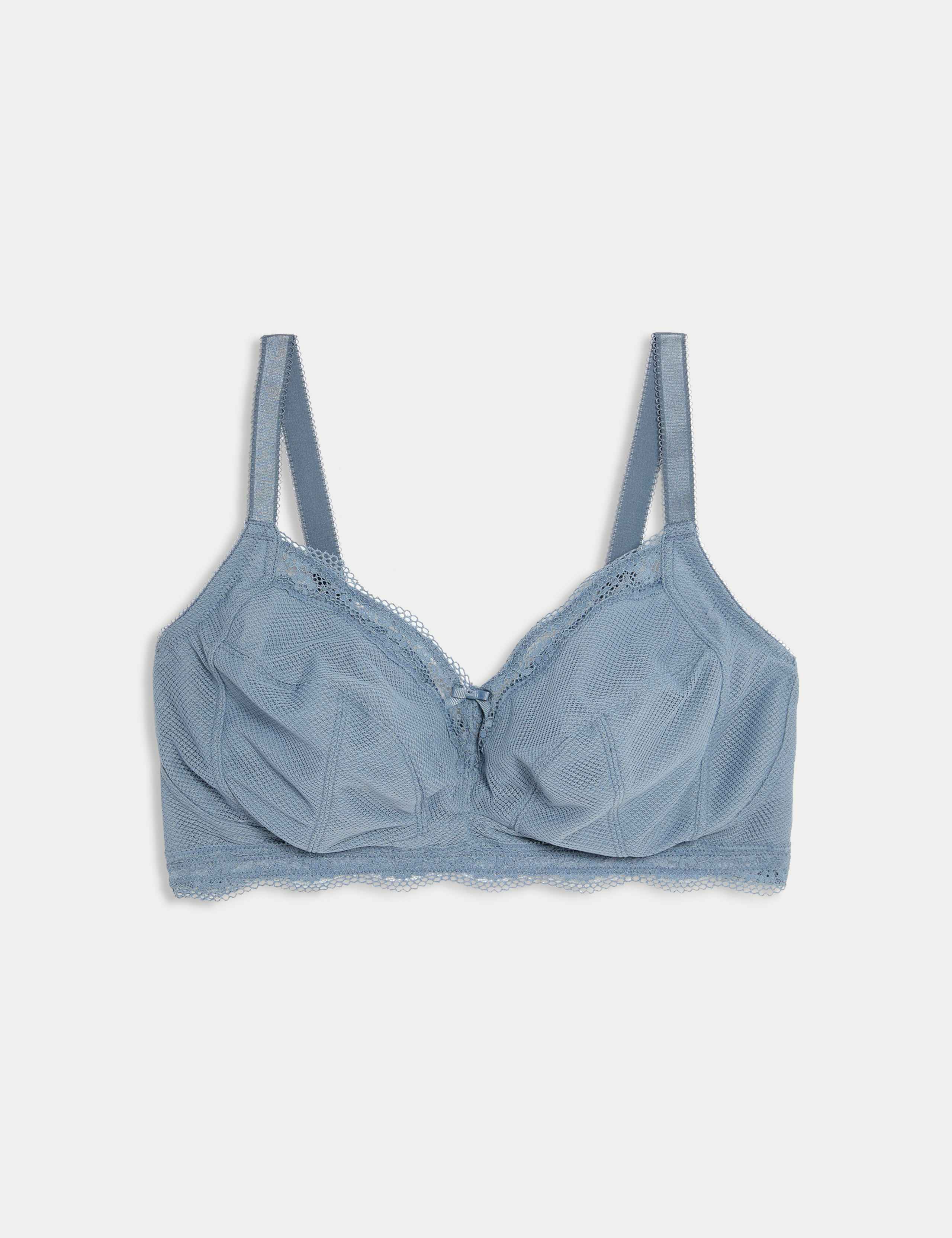 Jasmine Lace Trim Non Wired Bralette F+