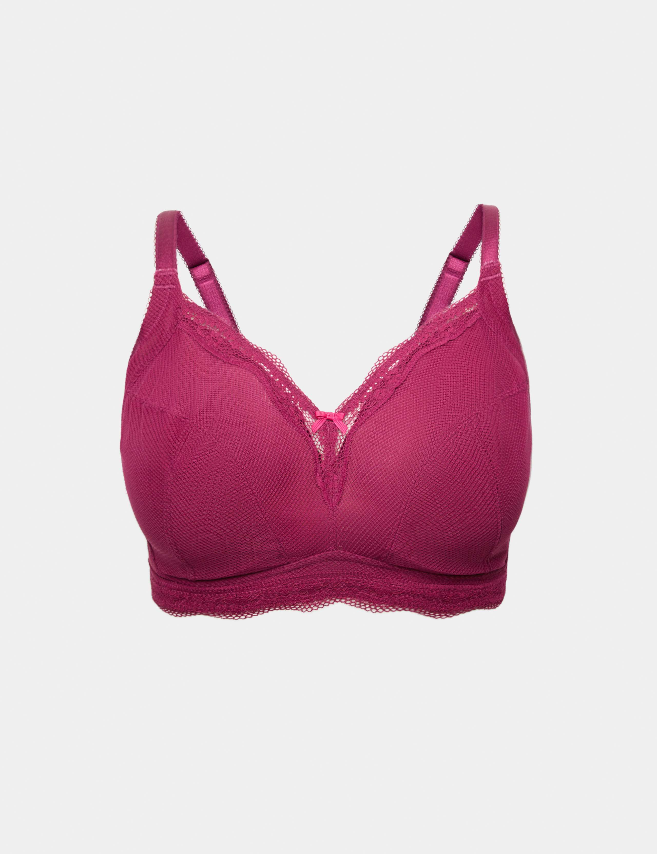 Jasmine Lace Trim Non Wired Bralette F+