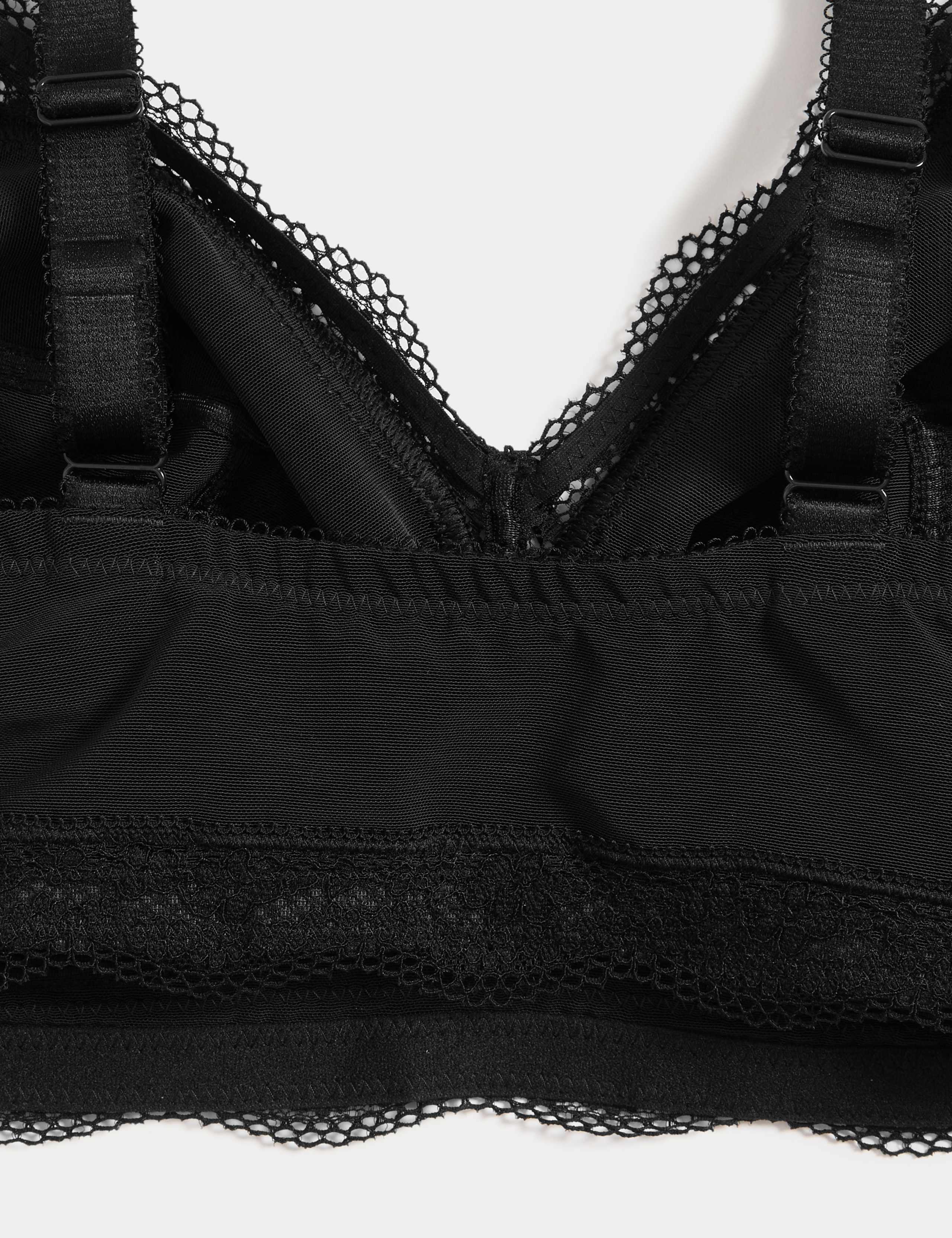 Jasmine Lace Trim Non Wired Bralette Set F+ 6 of 6