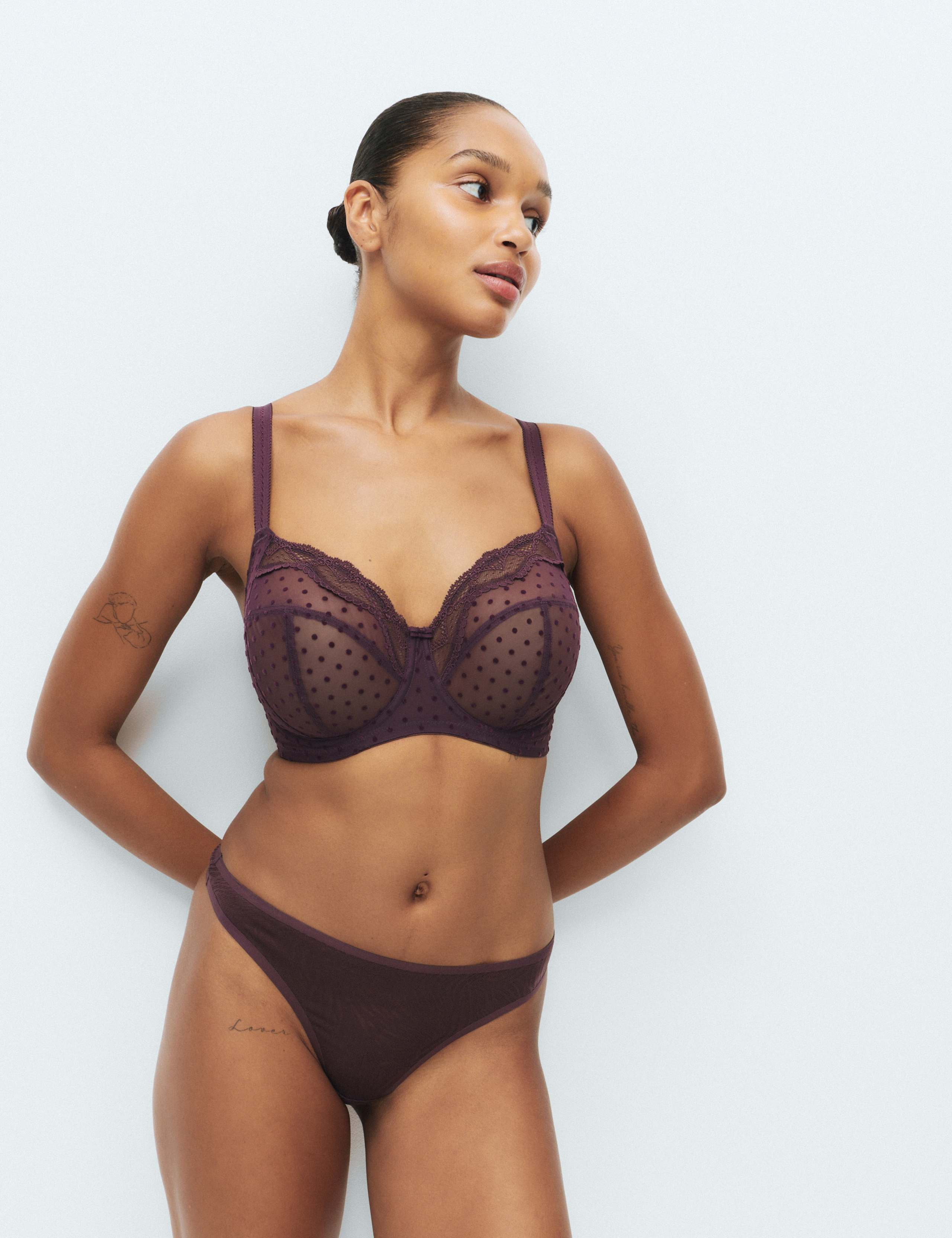 Mesh Wired Extra Support Bra F-J