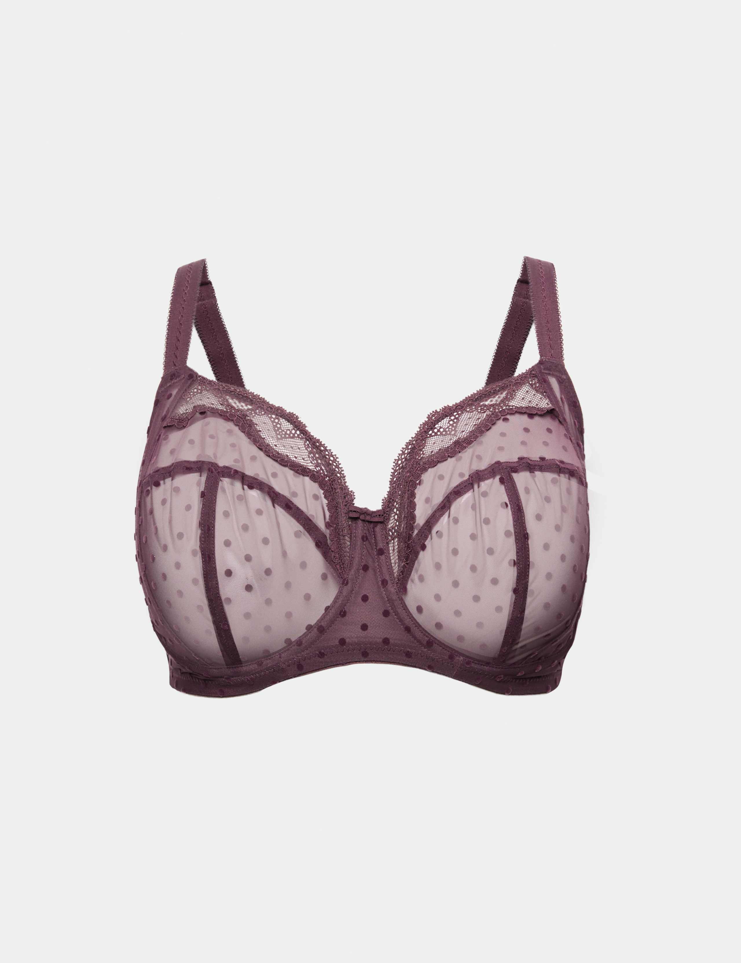 Mesh Wired Extra Support Bra Set F-J 1 of 6