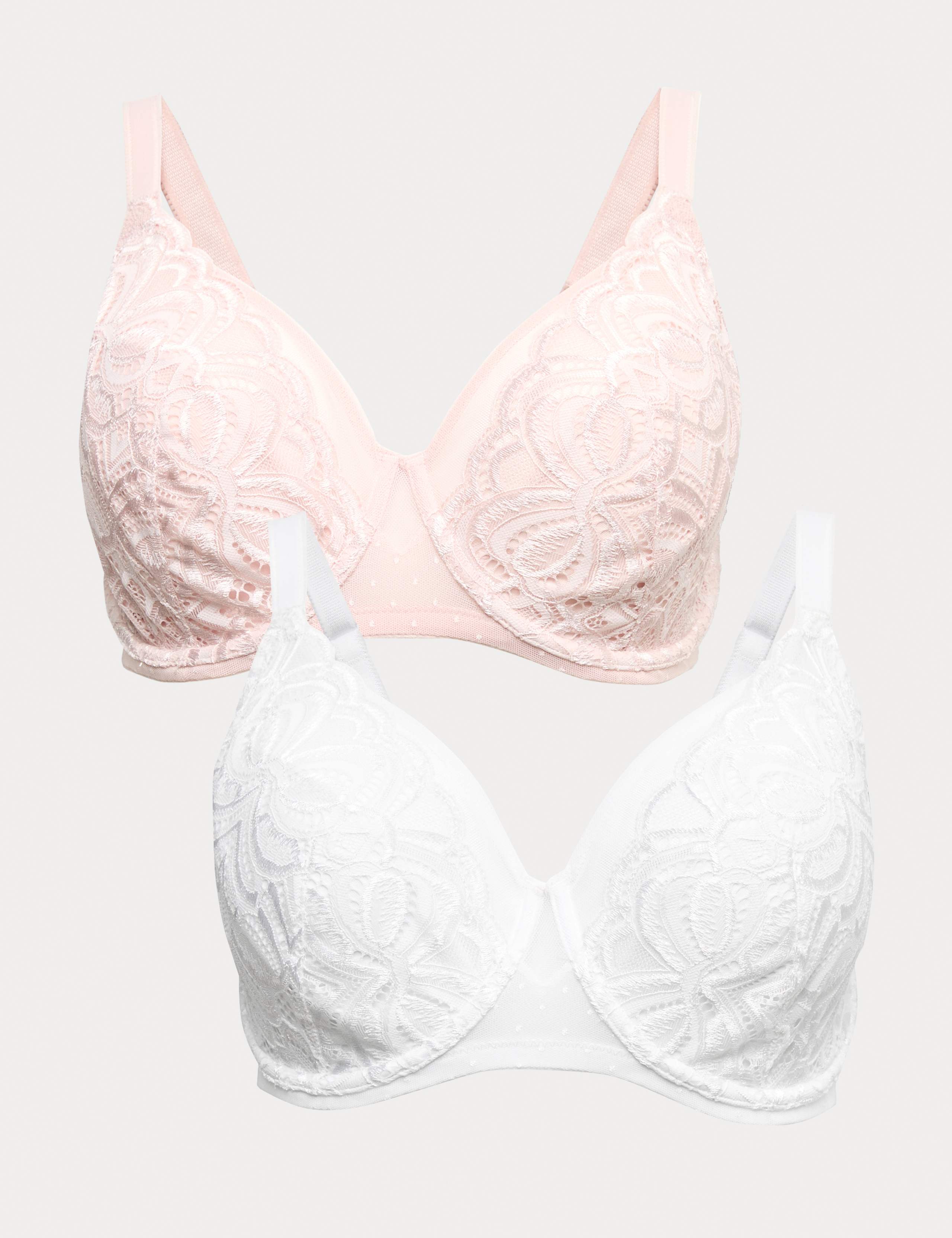 2 Pack Amelia Lace Natural Lift™ Full Cup Bras (F-H)