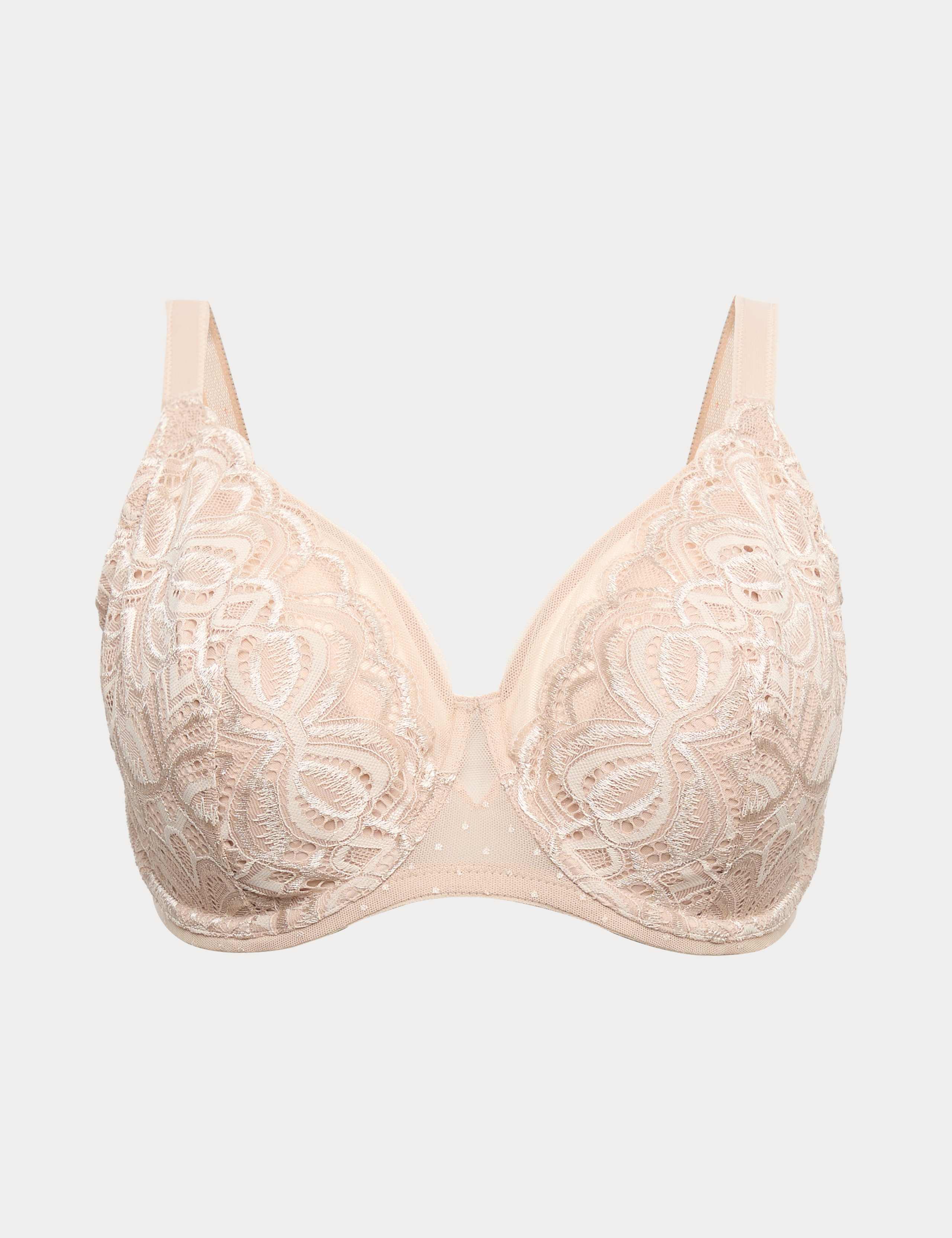 Amelia Lace Natural Lift Wired Full Cup Bra F+