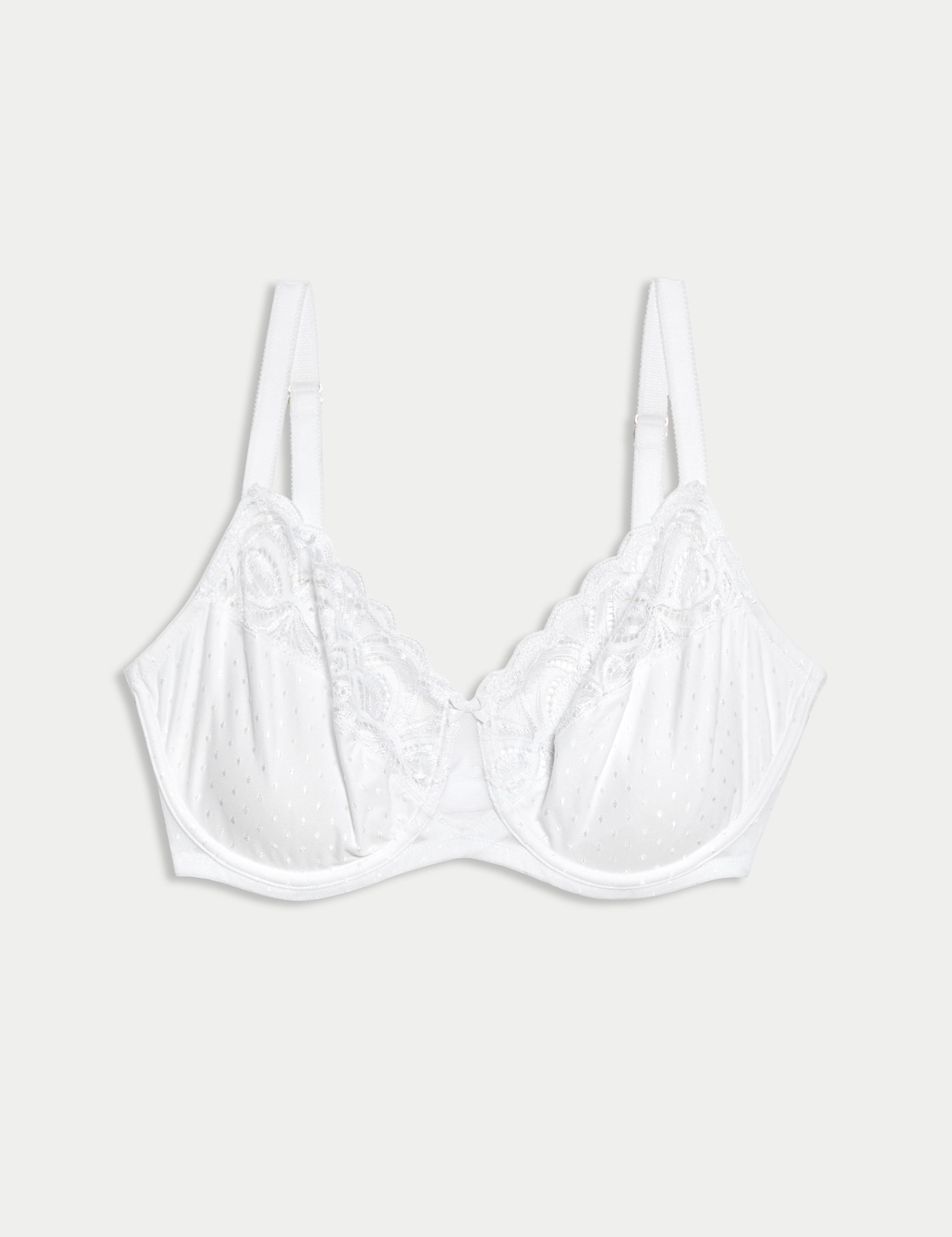 Amelia Lace Wired Minimiser Bra (C-H)