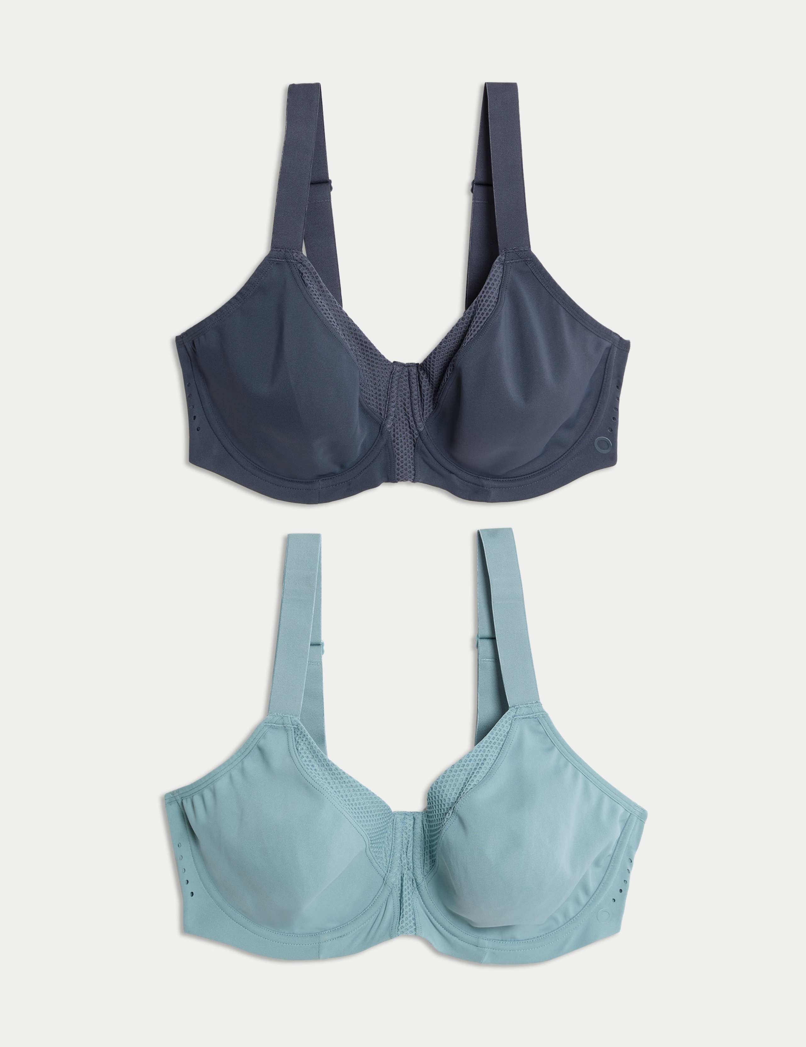 2pk Ultimate Support Wired Sports Bras (A-H)