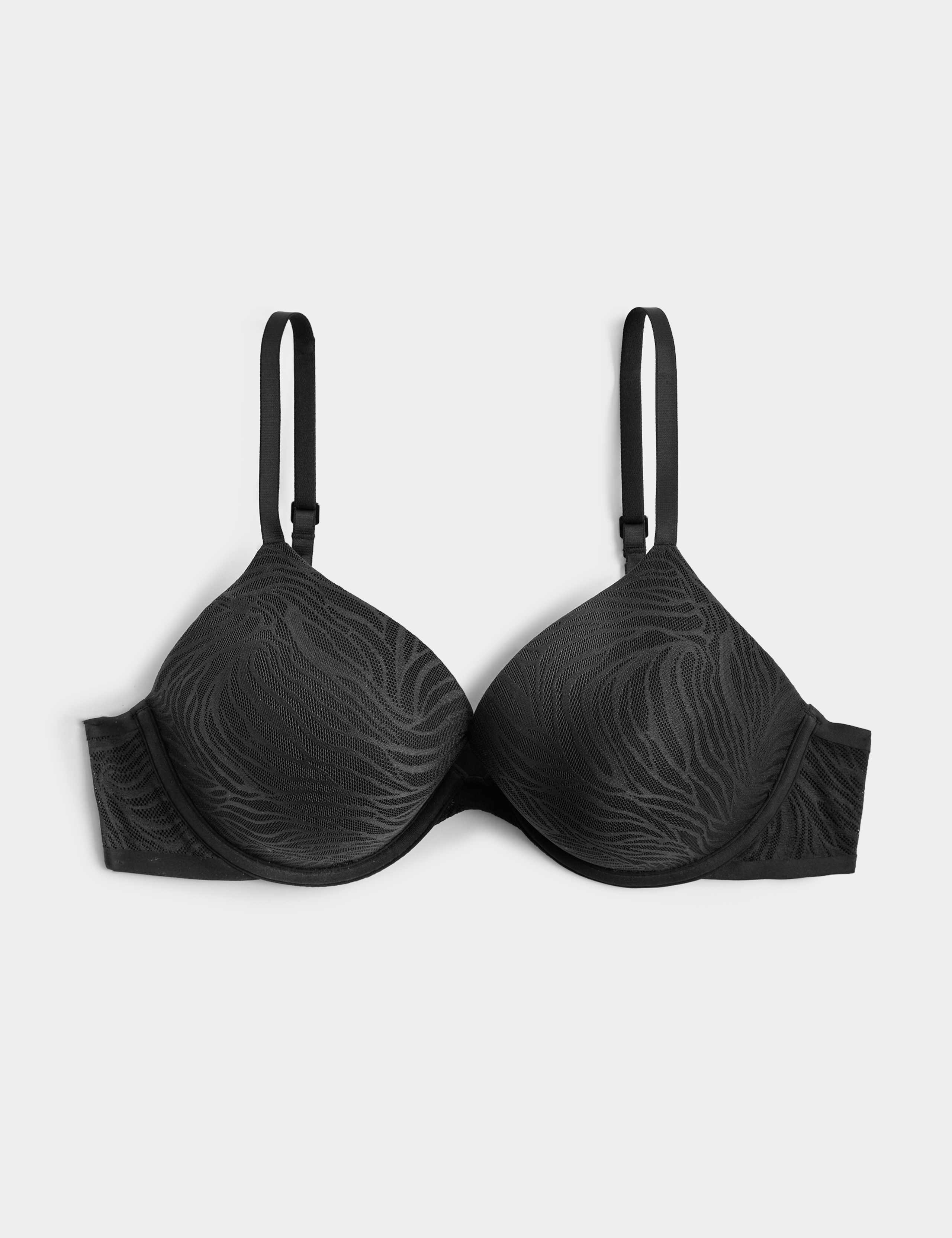 Body Lace Wired Push Up Bra Set A-E 1 of 6