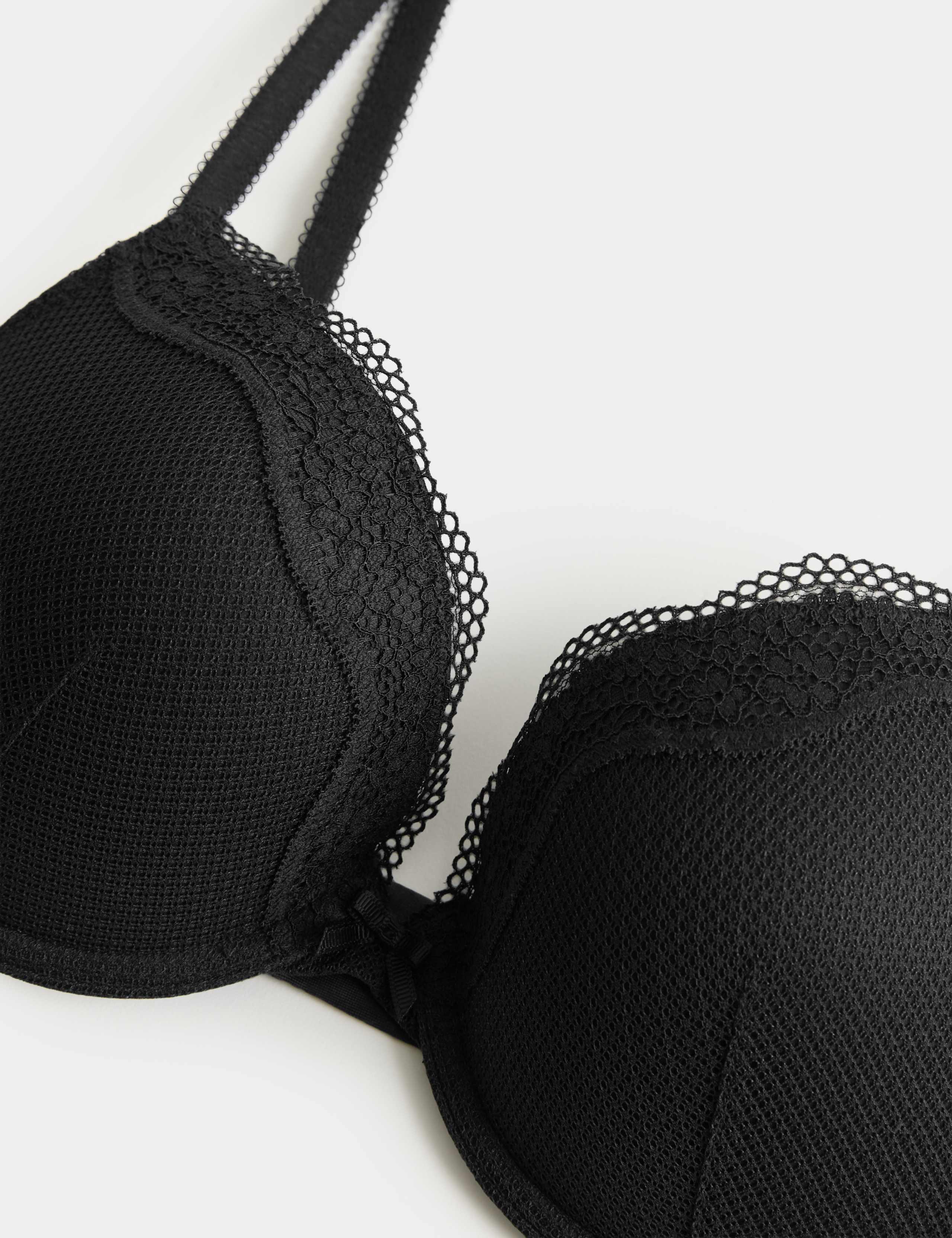 Jasmine Lace Wired Push Up Plunge Bra Set A-E 4 of 6