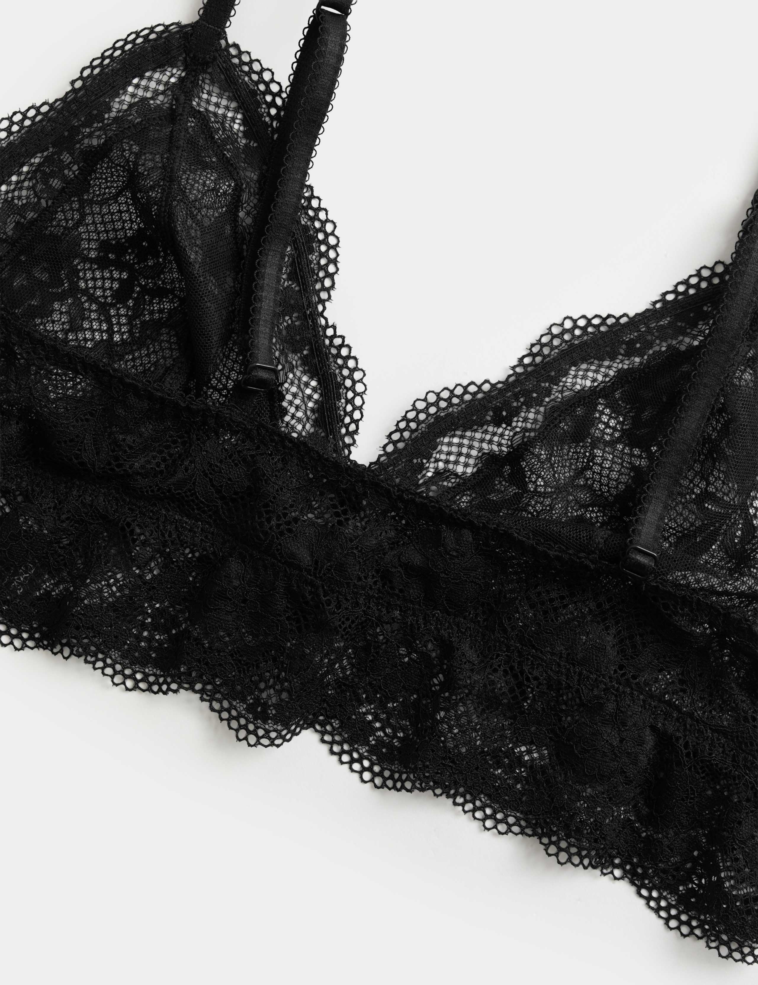 Jasmine Lace Non Wired Longline Bralette Set A-E 6 of 6