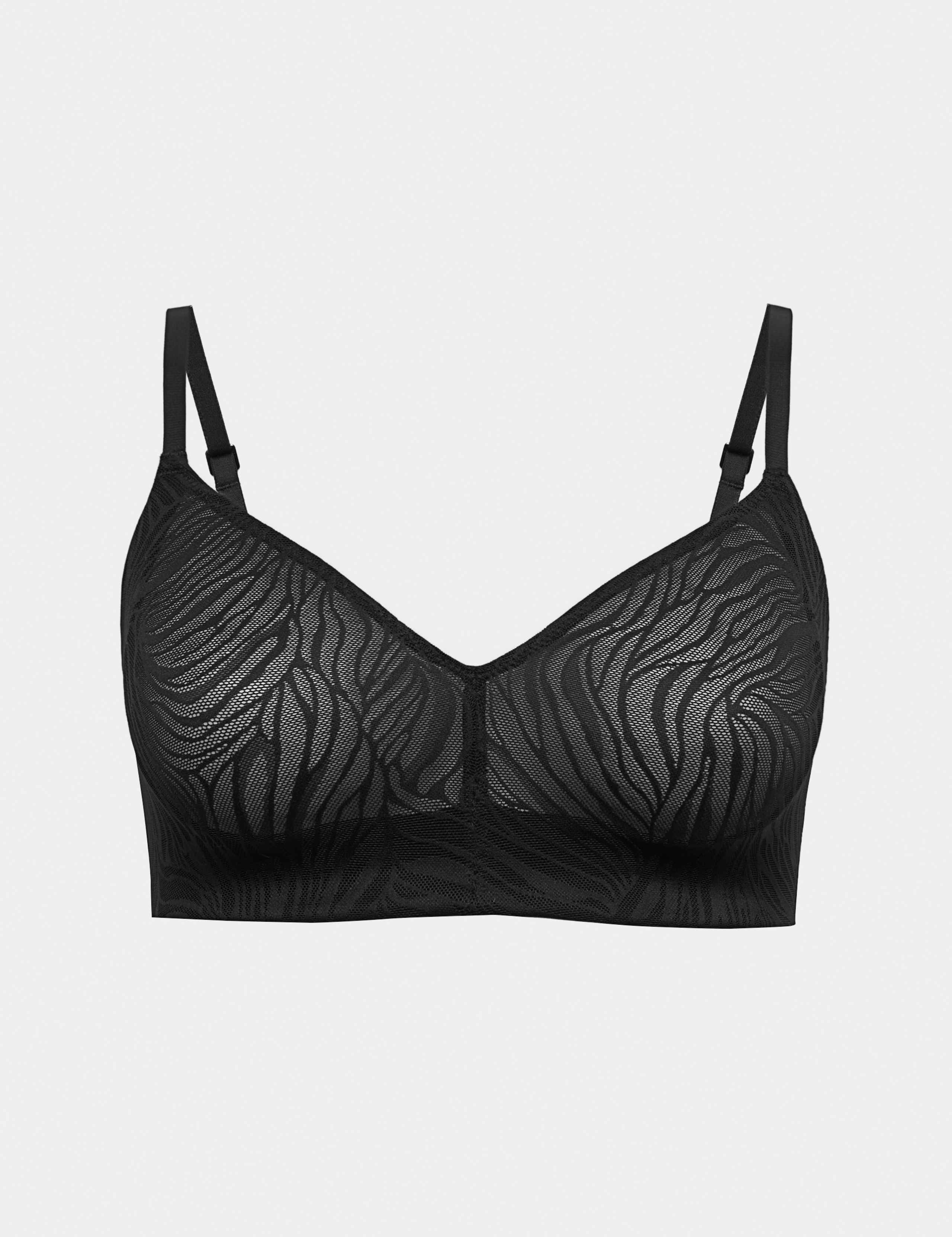 Smoothing Lace Non Wired Full Cup Bra (A-E)