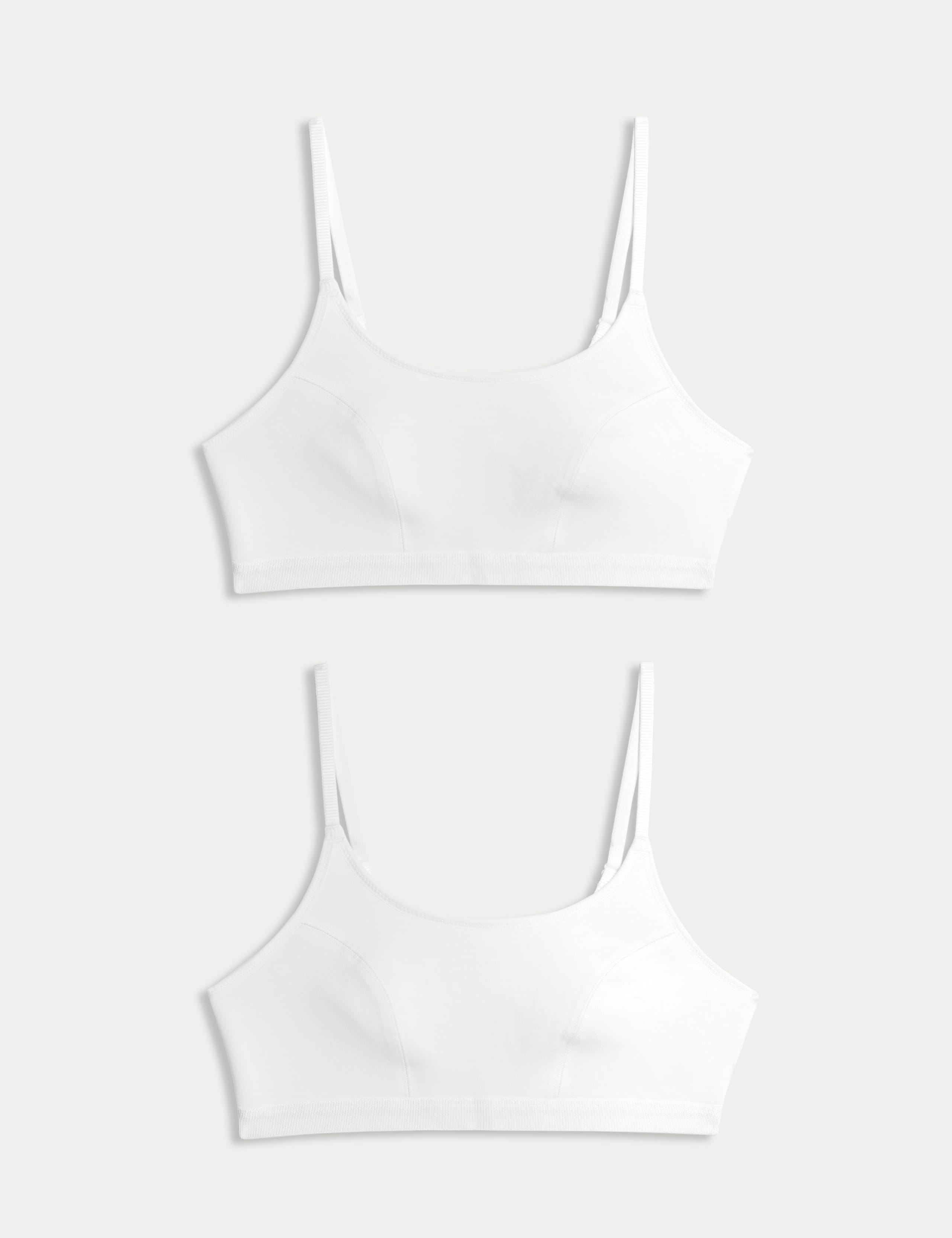 2pk Cotton First Bra Crop Tops