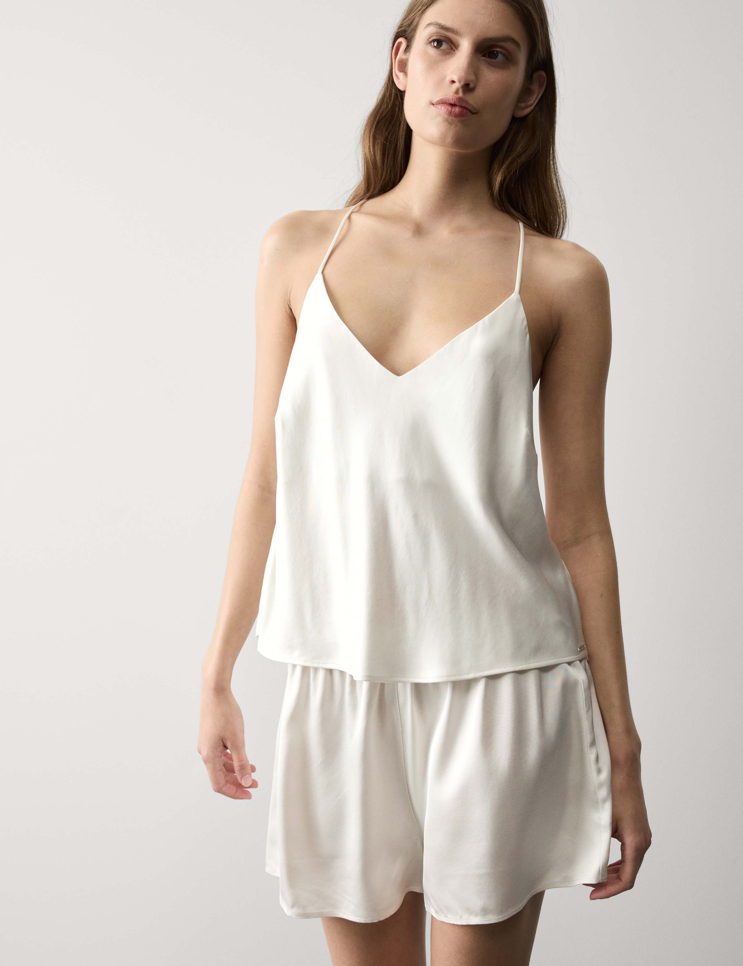 Satin Cami Shortie Pyjama Set