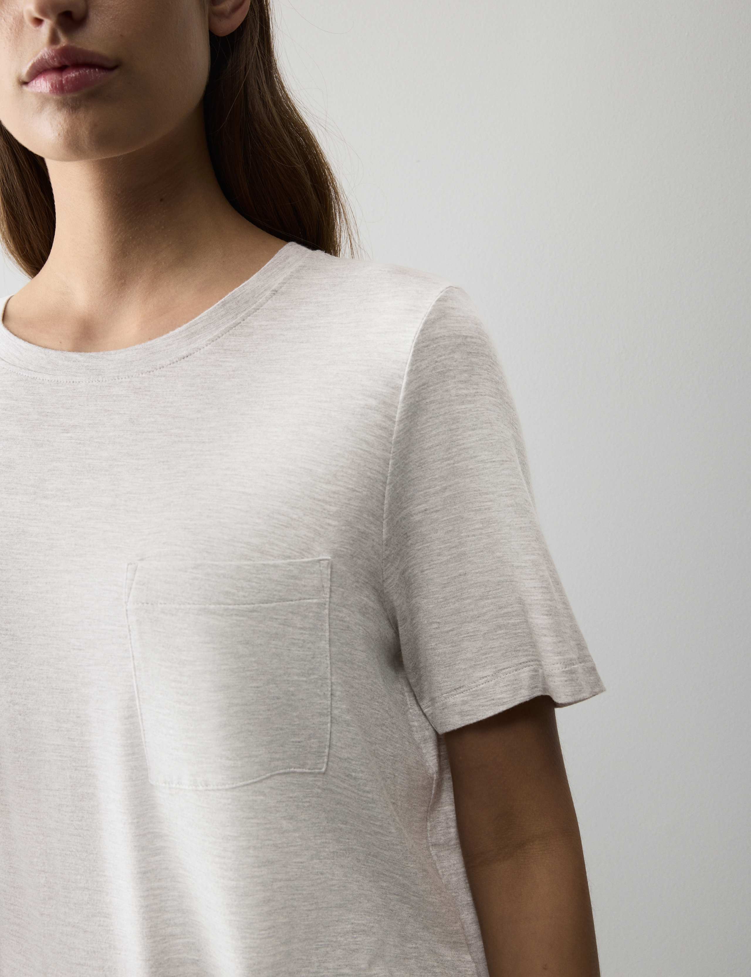 Pocket Detail Pyjama Top