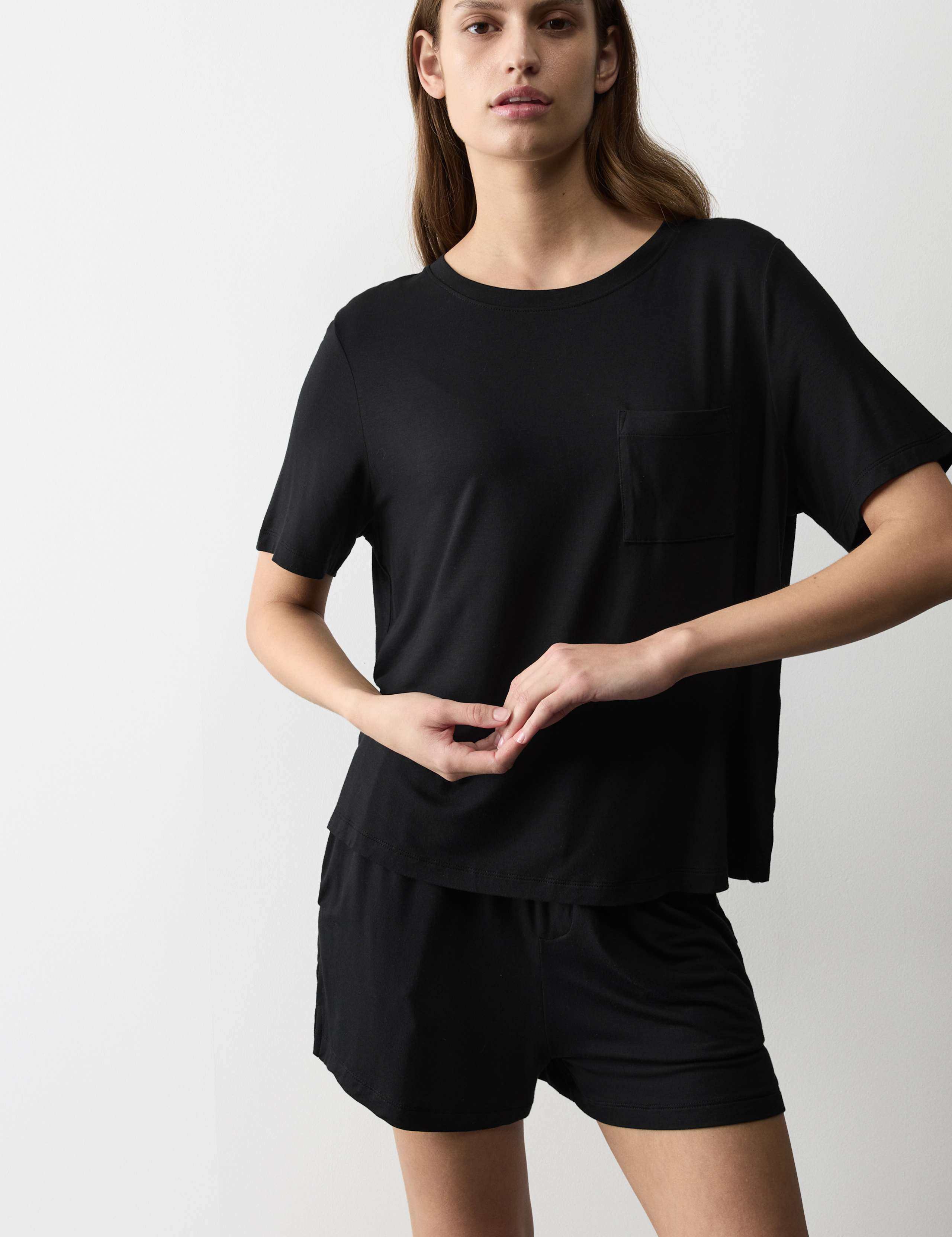 Pocket Detail Pyjama Top