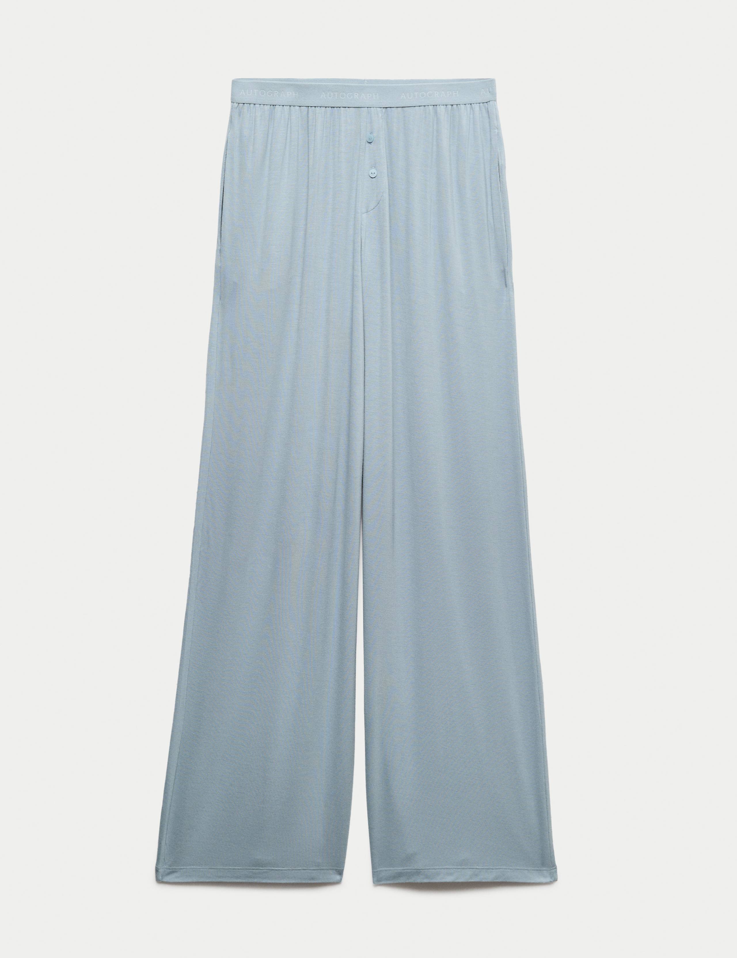 Jersey Wide Leg Pyjama Bottoms