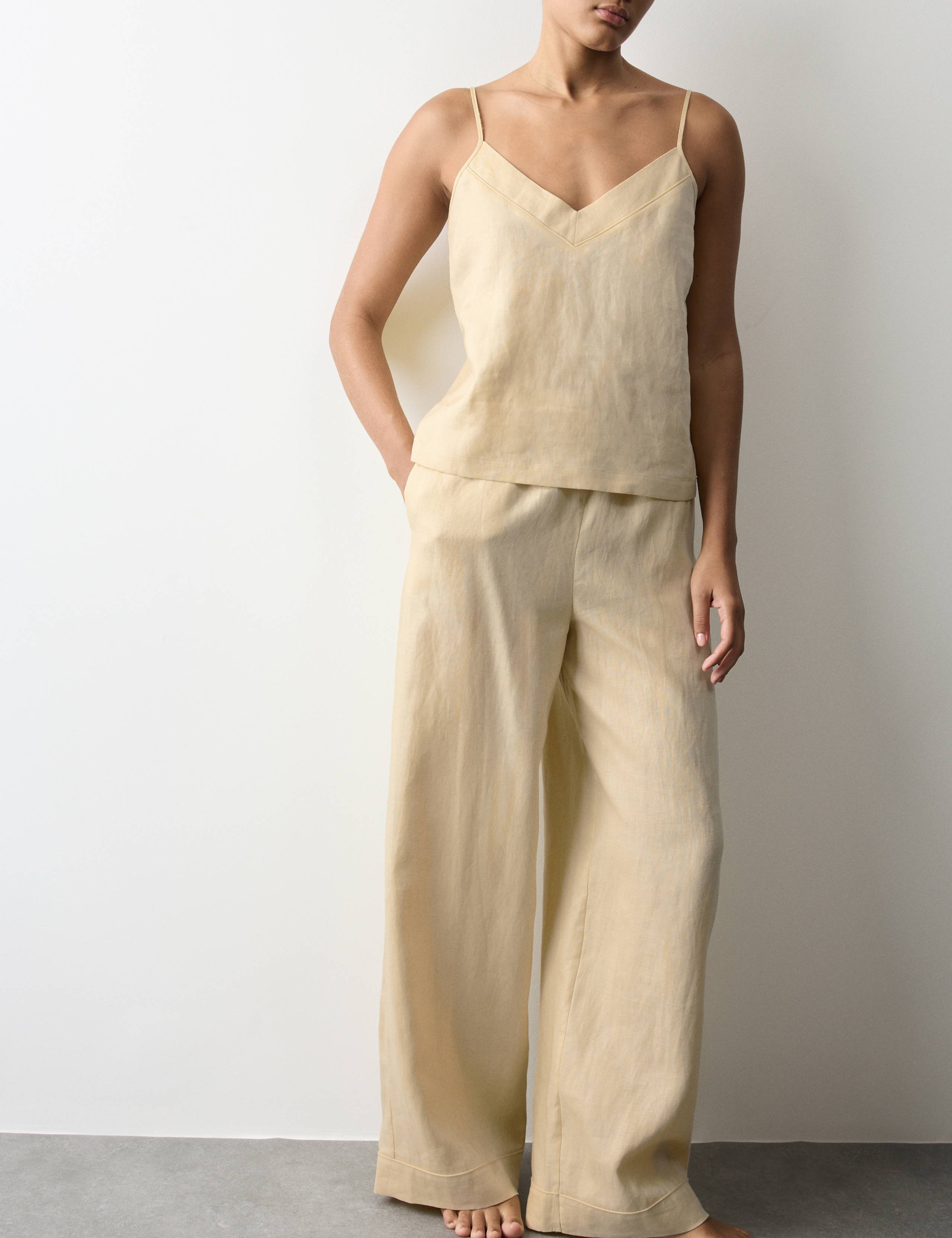 Pure Linen Cami Pyjama Set