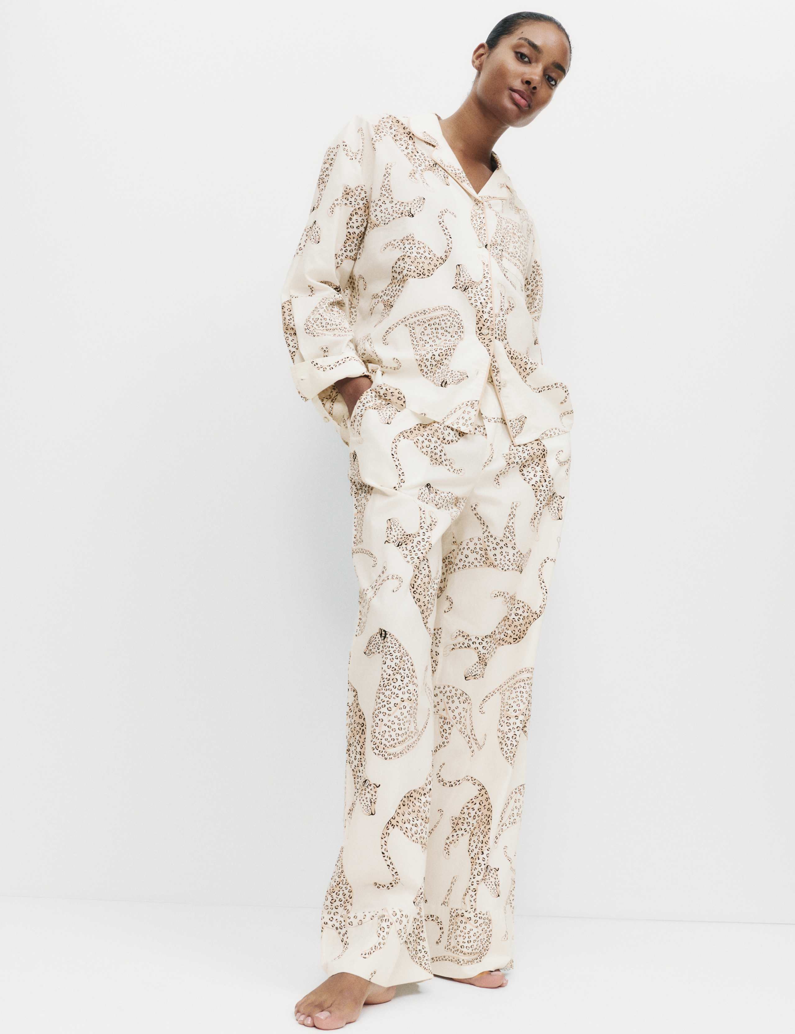 Pure Cotton Animial Print Pyjama Bottom