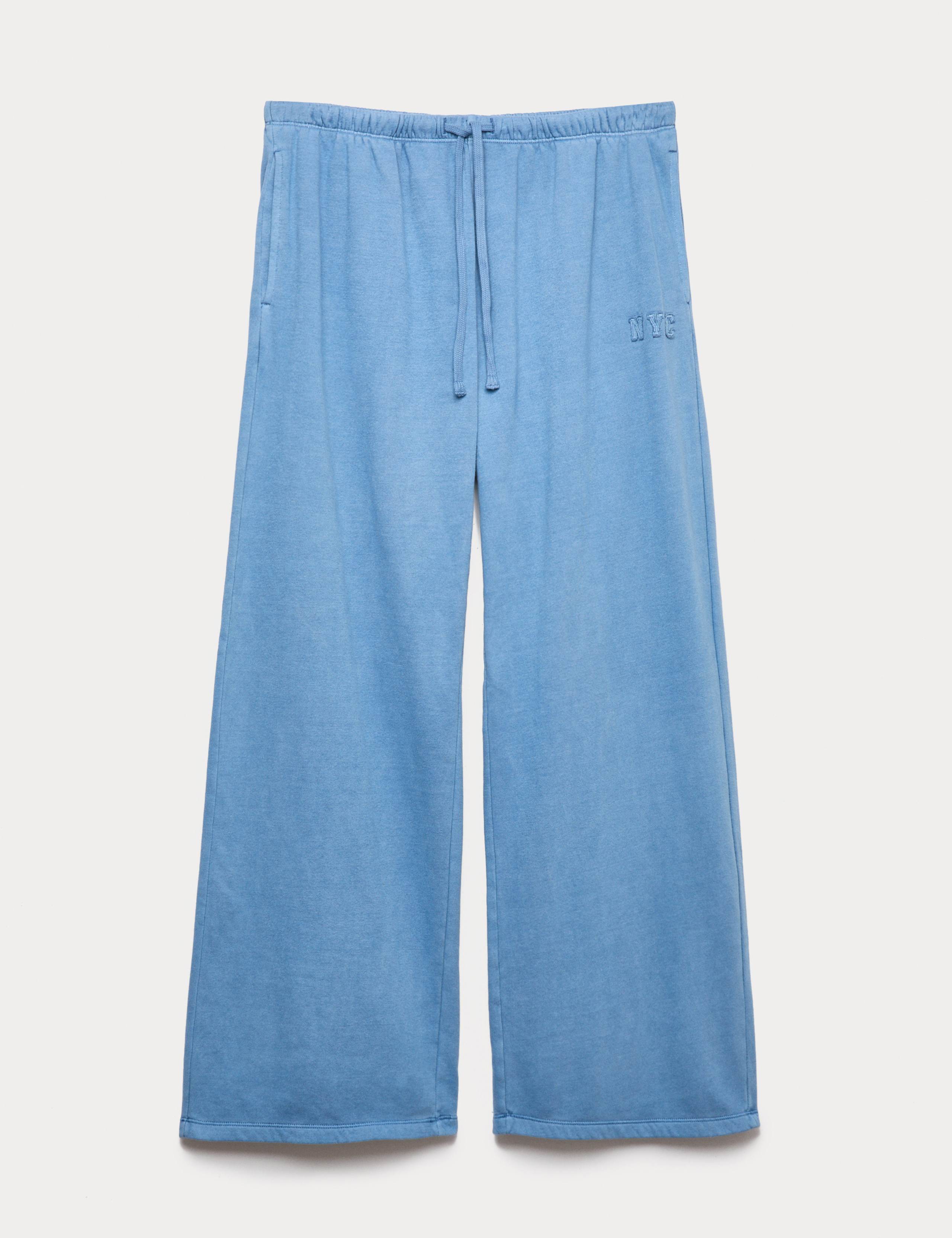 Cotton Rich Wide Leg Lounge Joggers