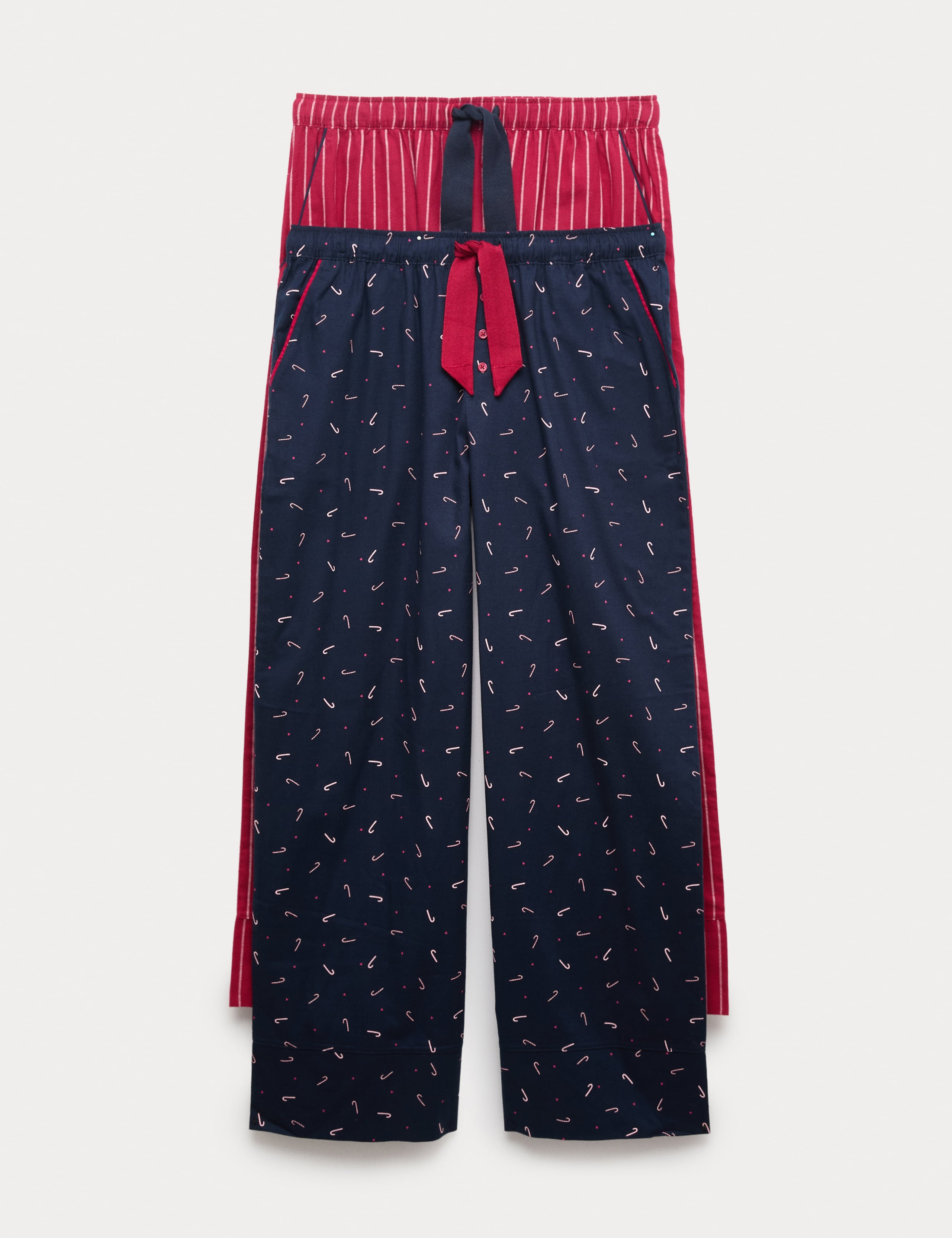 2pk Pure Cotton Printed Pyjama Bottoms