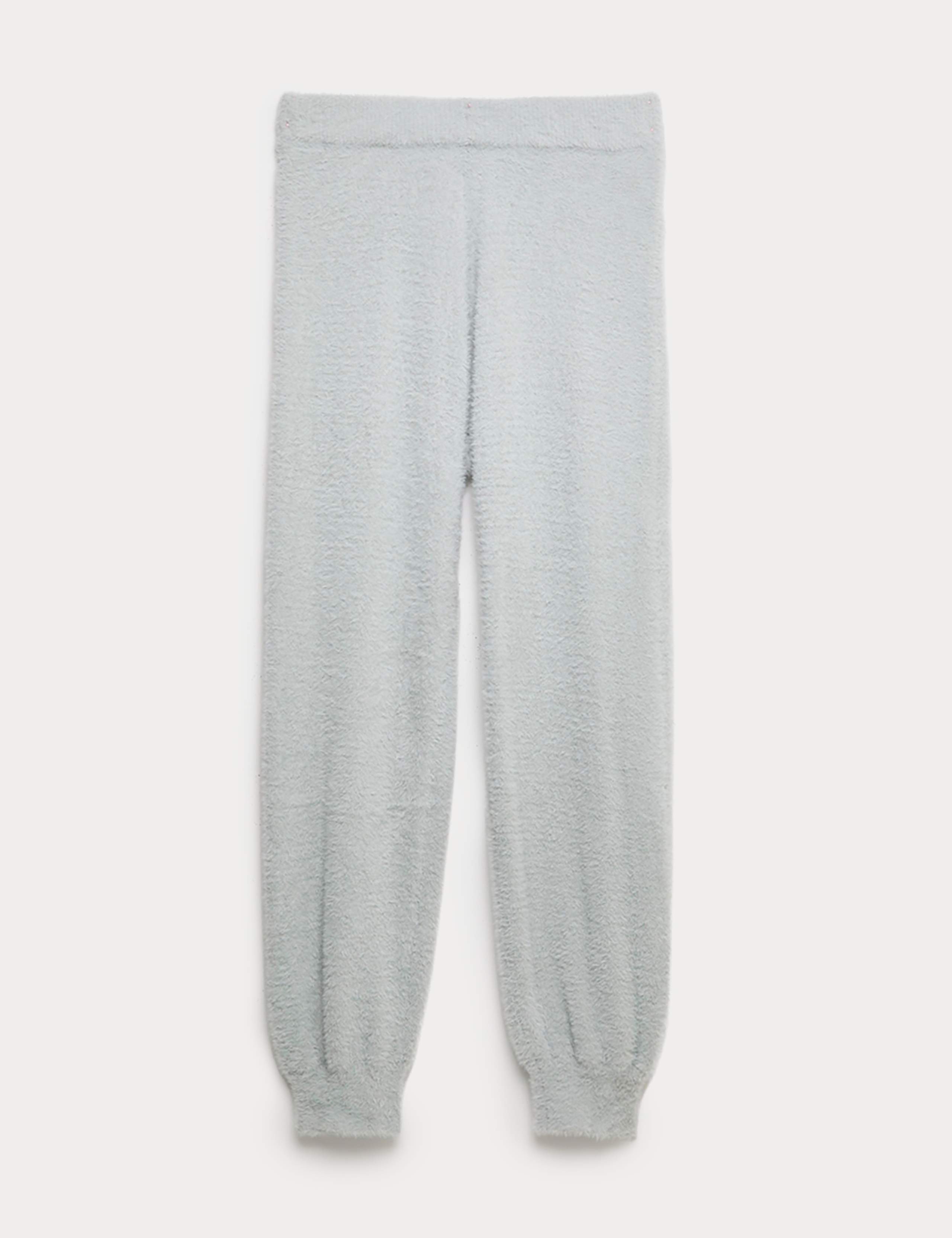 Feather Knit Cuffed Hem Pyjama Bottoms