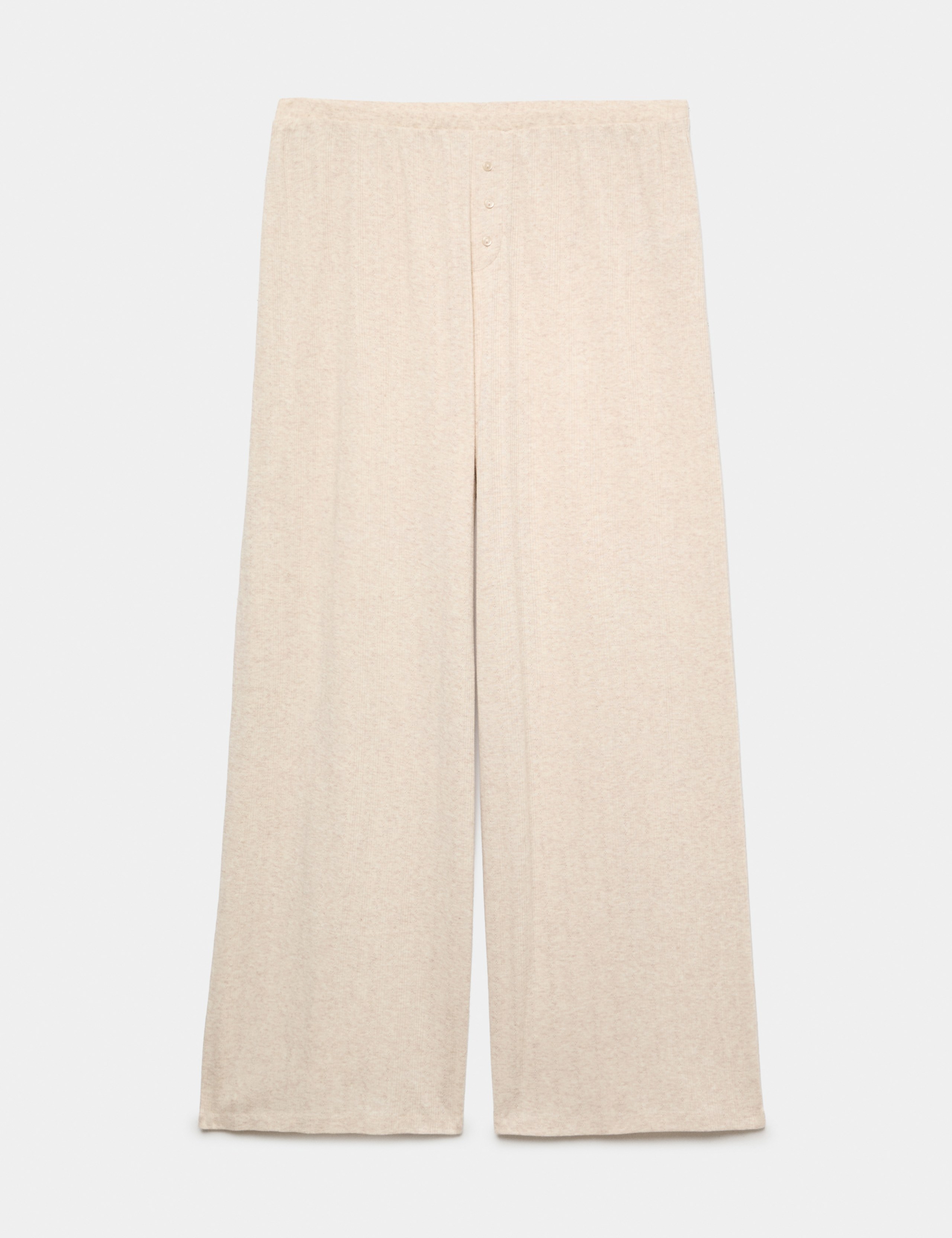 Pointelle Wide Leg Lounge Bottoms