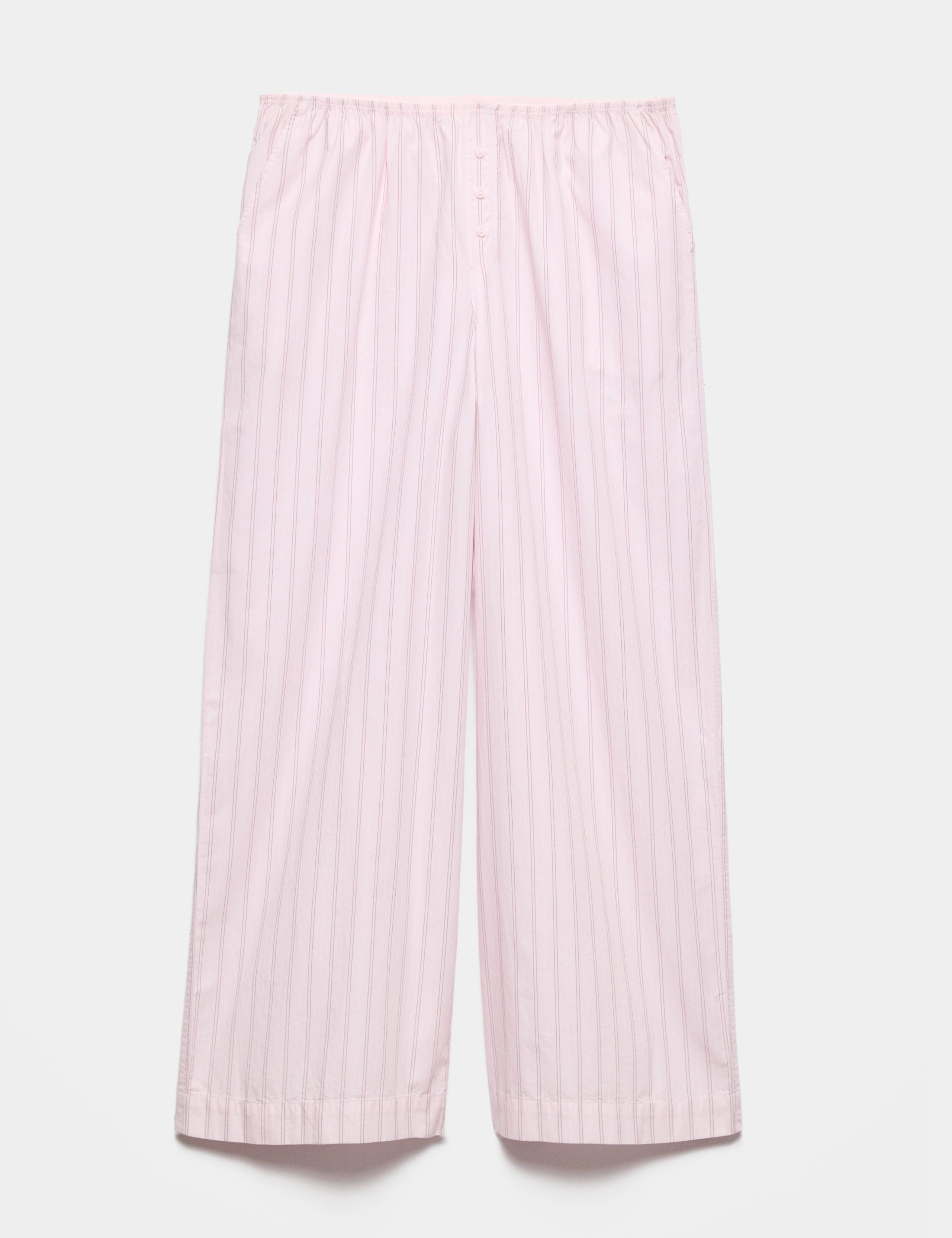 Pure Cotton Poplin Striped Pyjama Bottoms
