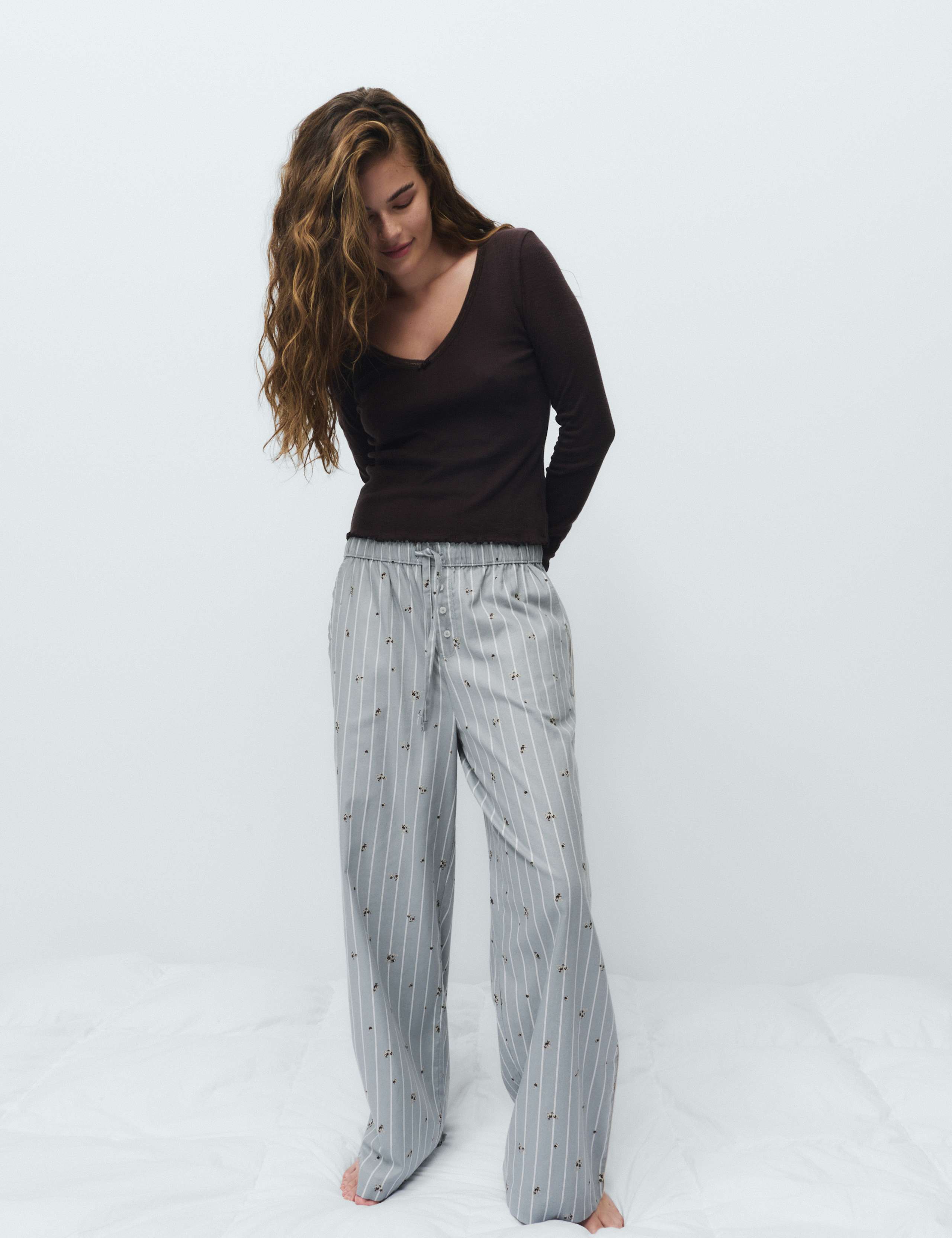Cotton Rich Floral Pyjama Bottoms