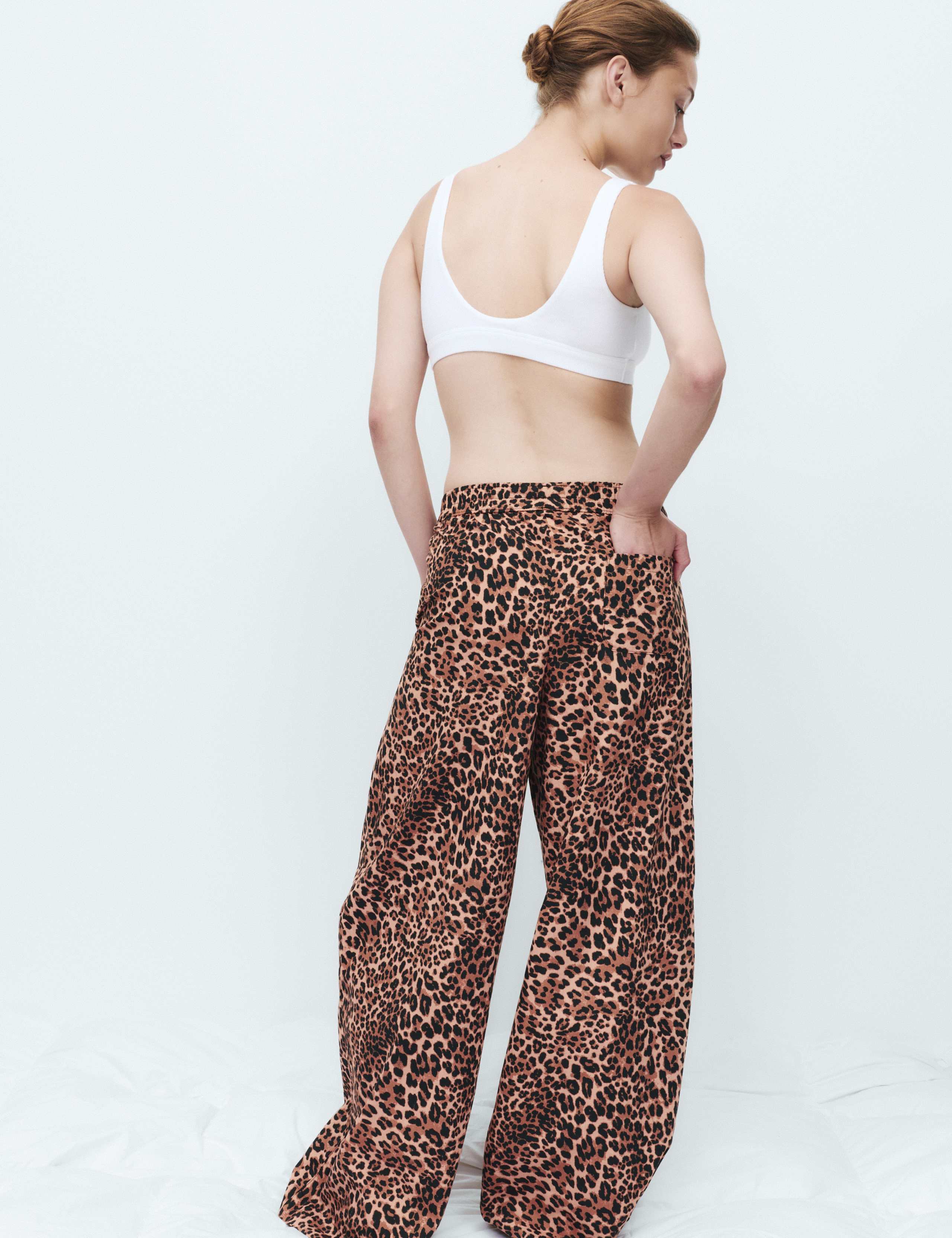 Pure Cotton Animal Print Pyjama Top & Bottom Set 6 of 6