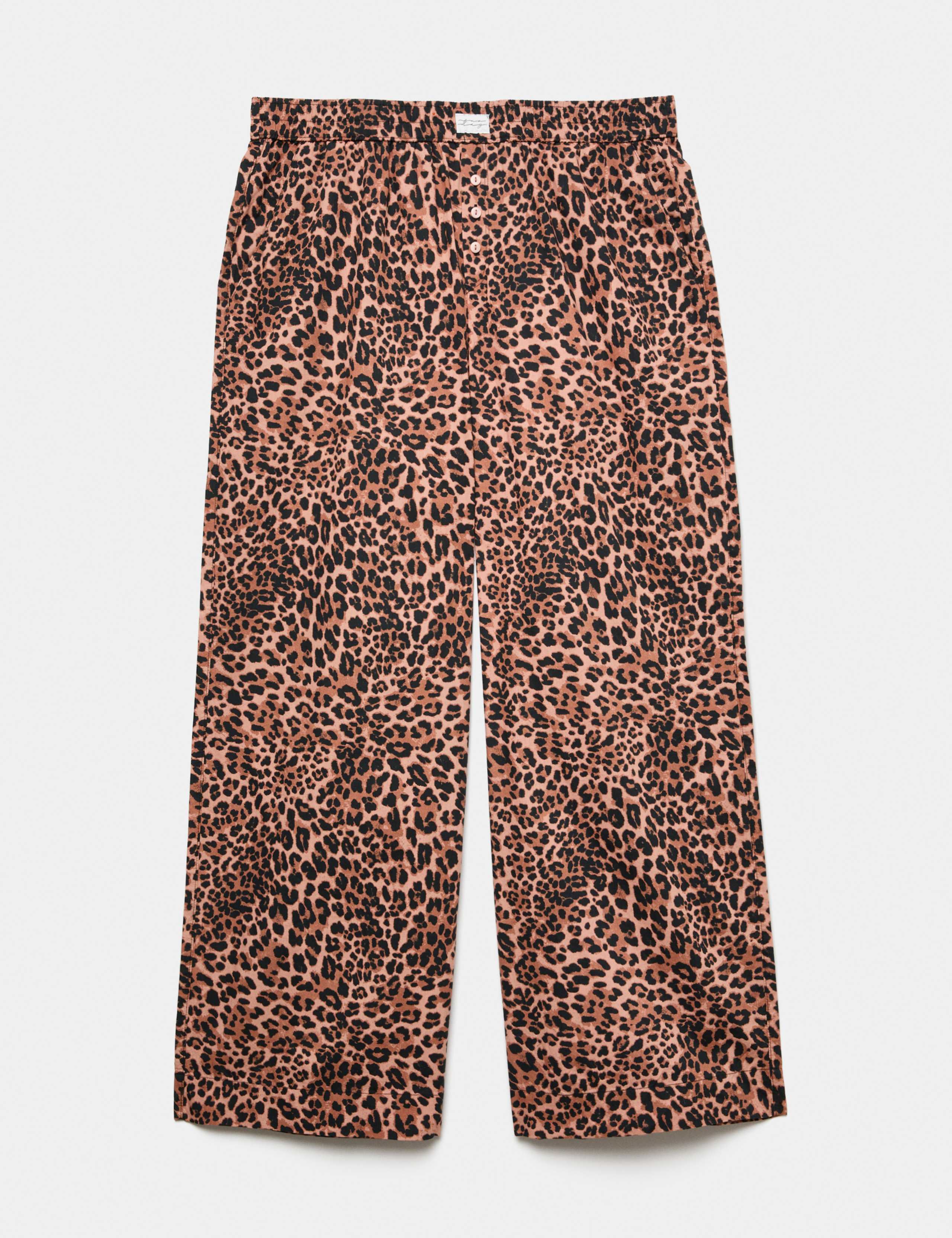 Pure Cotton Animal Print Pyjama Top & Bottom Set 1 of 6