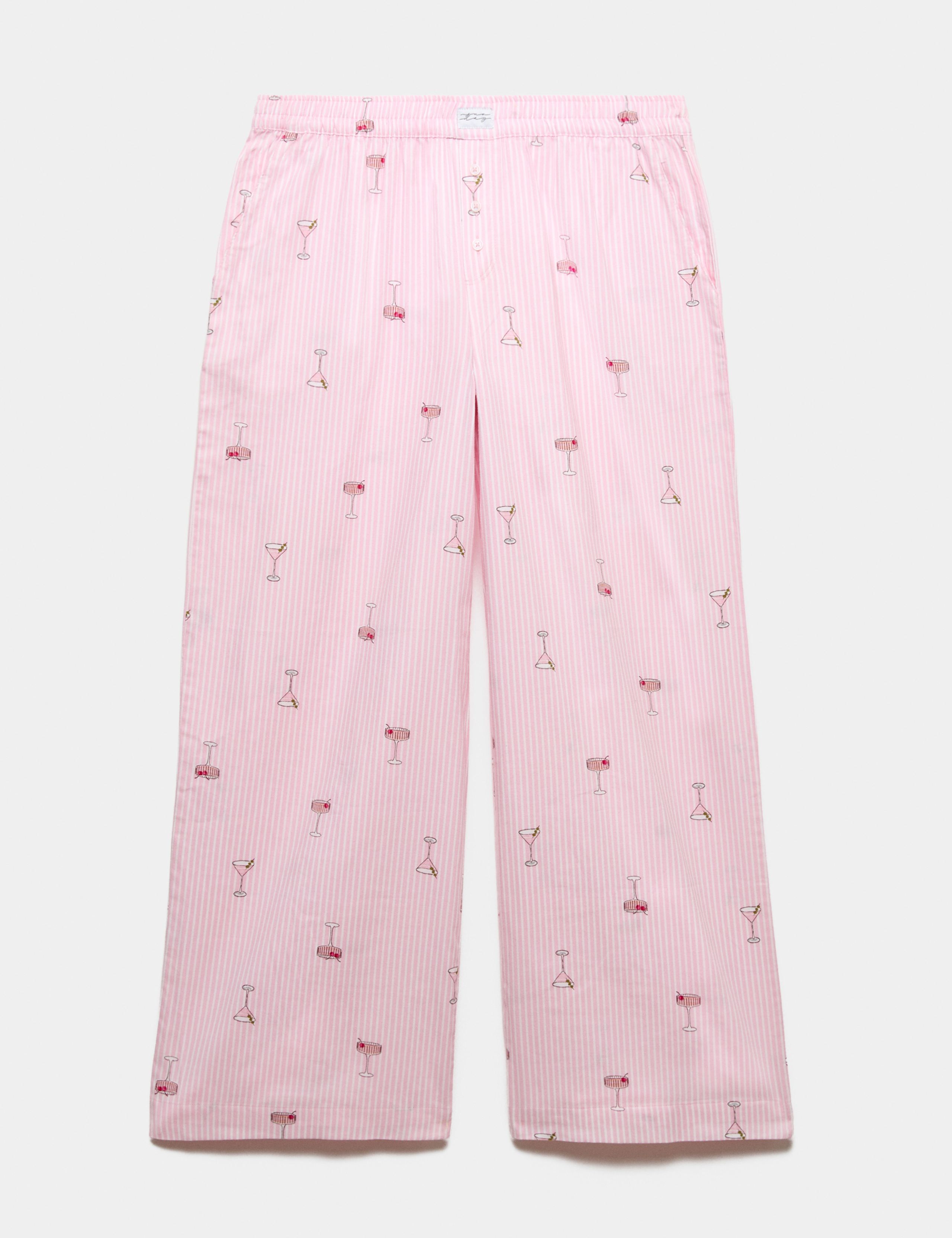 Pure Cotton Printed Pyjama Bottoms