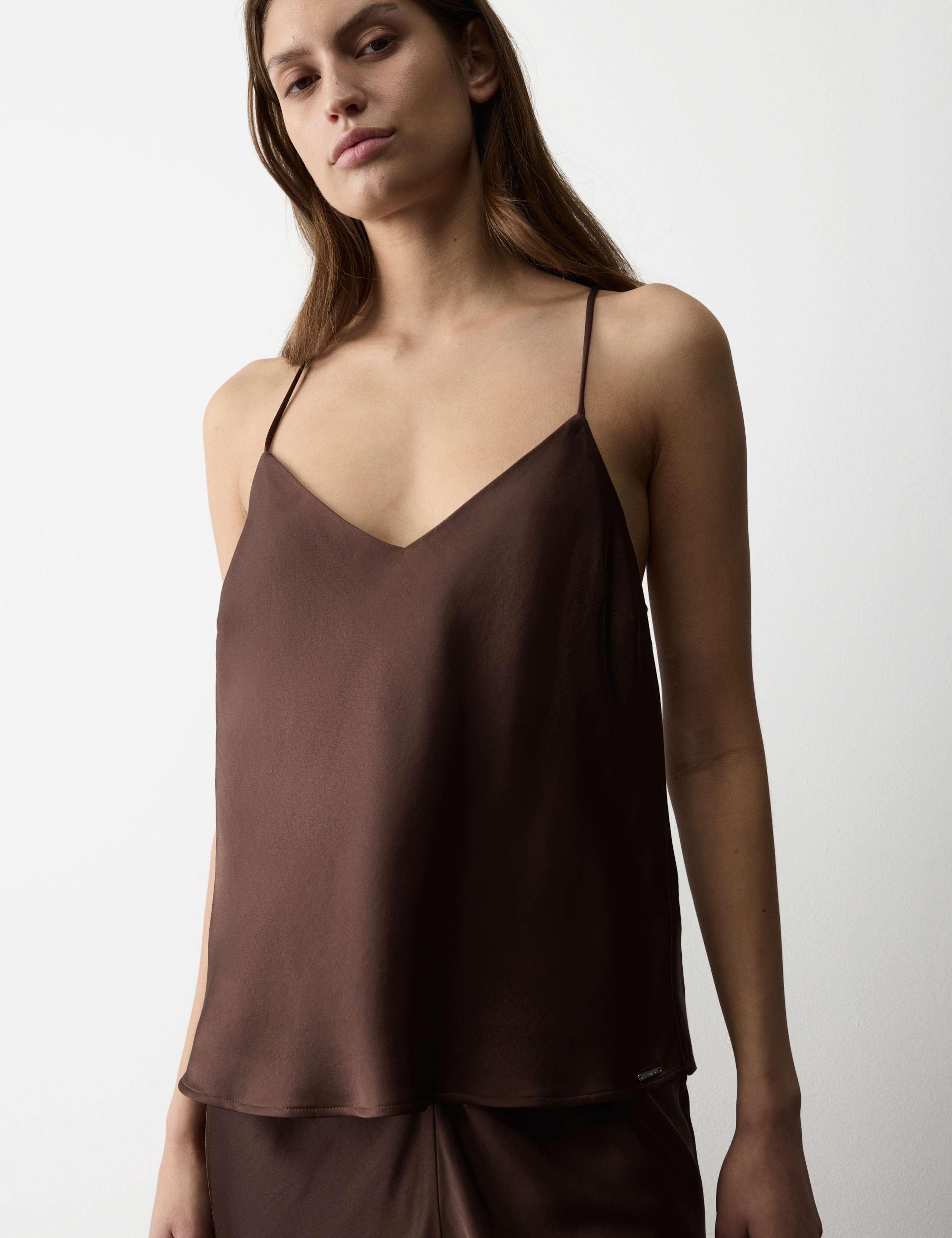 Satin Cami Pyjama Top